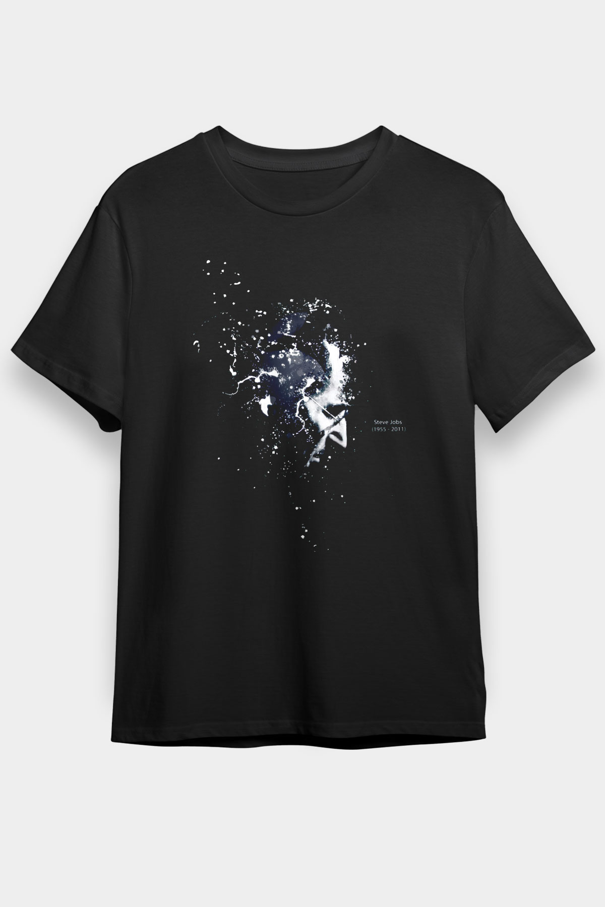 Steve Jobs Siyah Unisex Tişört T-Shirt - TişörtFabrikası