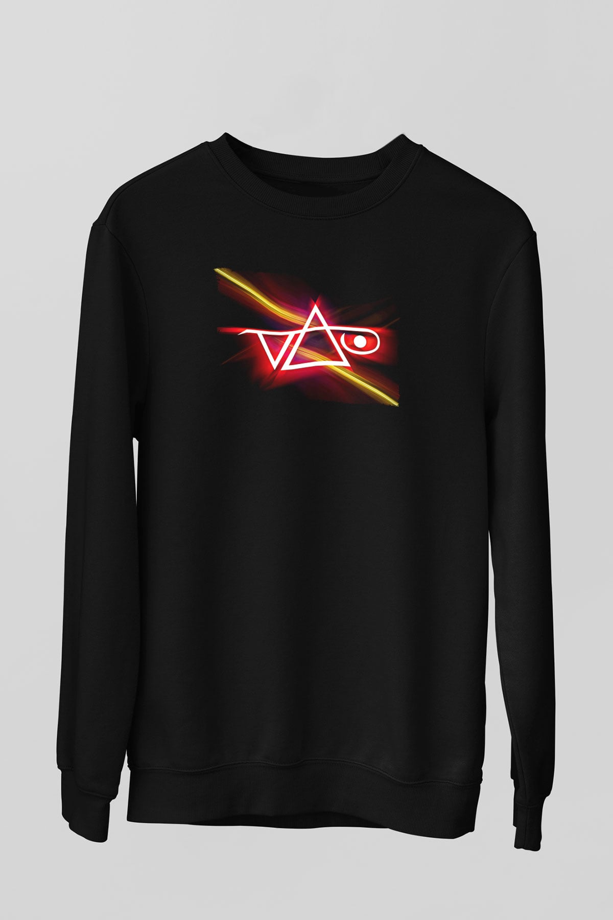 Steve Vai Baskılı Unisex Siyah Sweatshirt