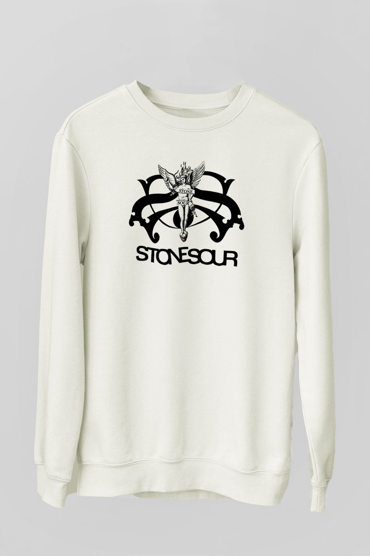 Stone Sour Beyaz Unisex Sweatshirt
