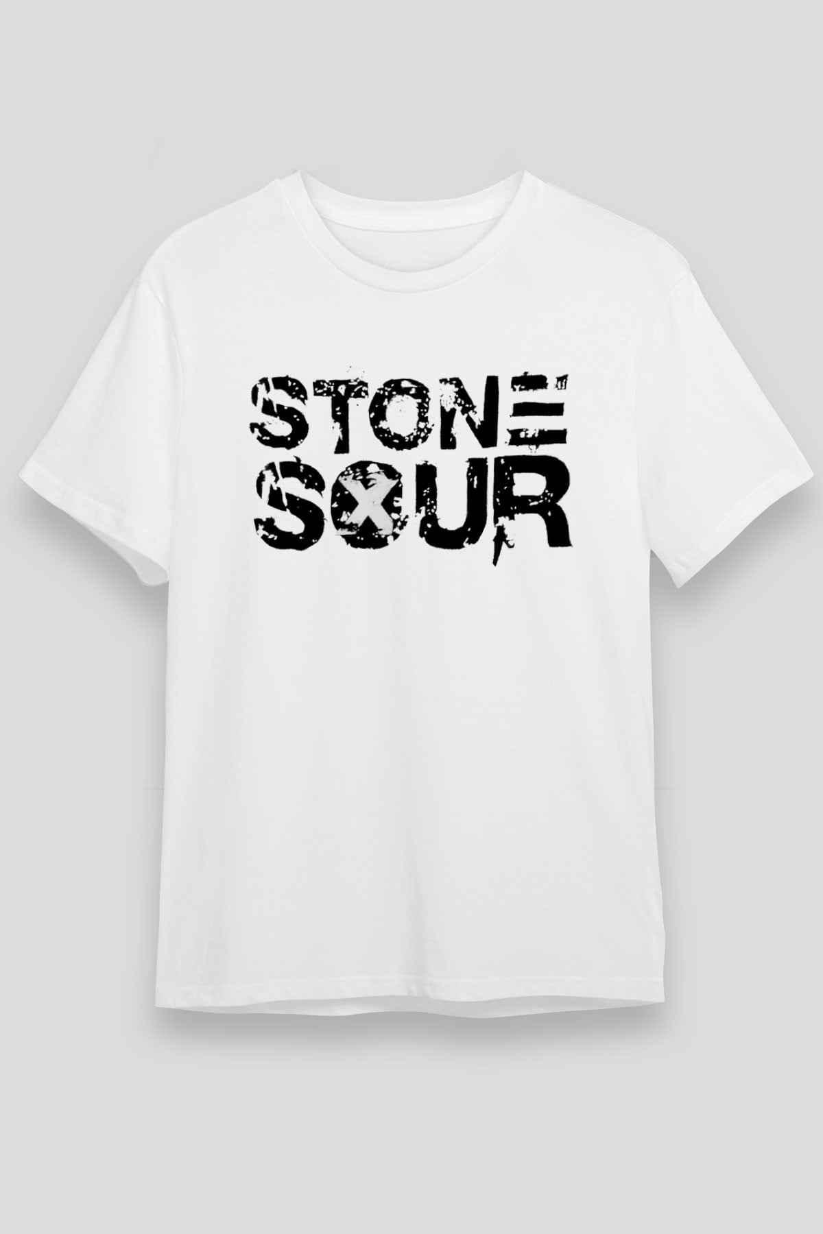 Stone Sour Beyaz Unisex Tişört T-Shirt - Tişört Fabrikası