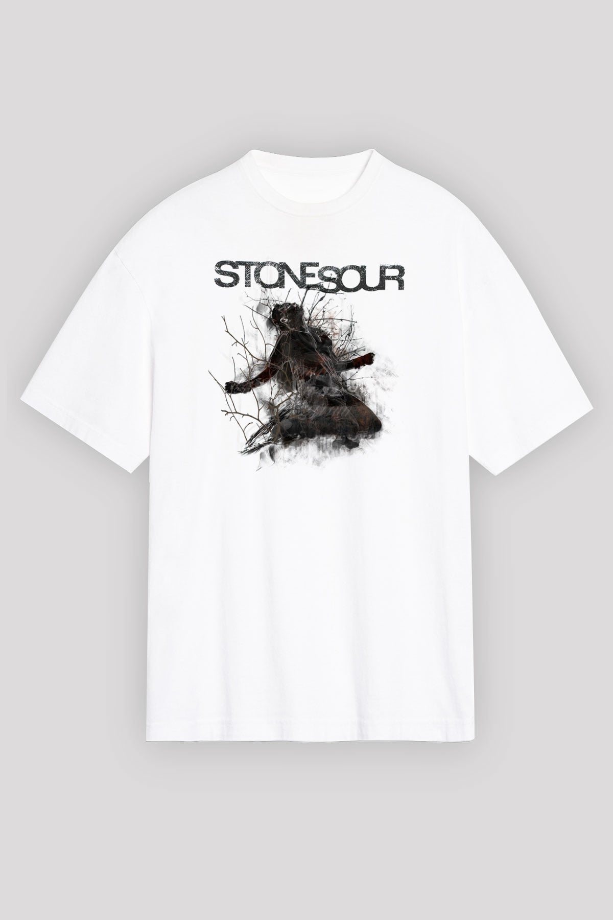 Stone Sour Siyah Unisex Oversize Tişört T-Shirt