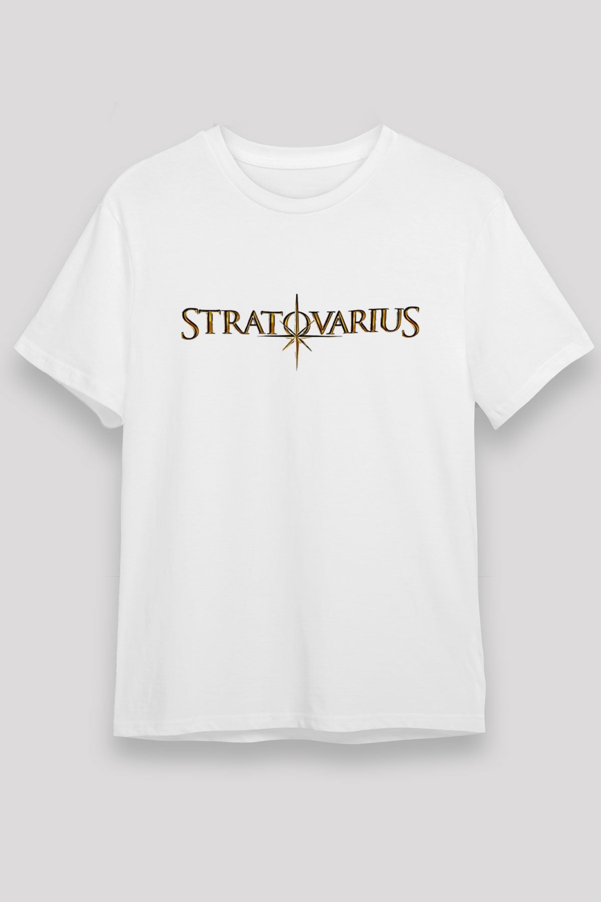 Stratovarius Baskılı Unisex Beyaz Tişört - Tshirt
