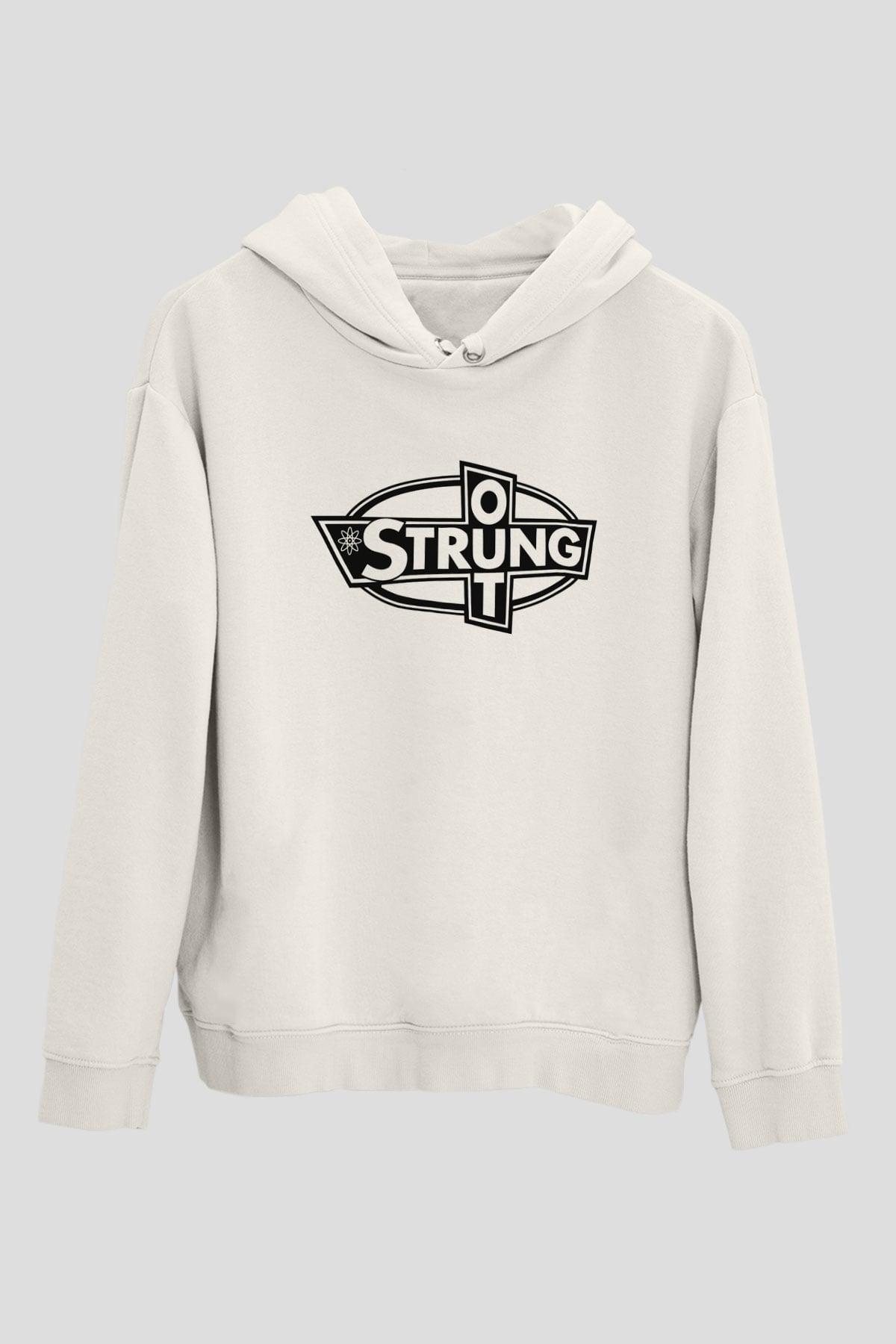 Strung Out Beyaz Unisex Kapşonlu Sweatshirt