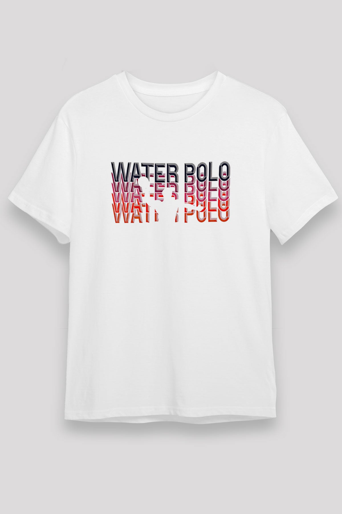 Su Topu Baskılı Unisex Beyaz Tişört - Tshirt