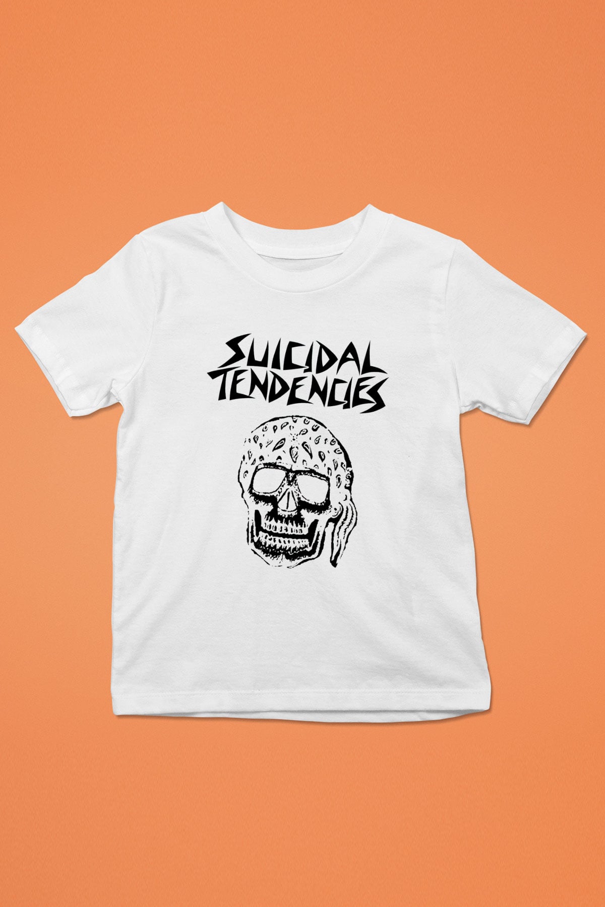 Suicidal Tendencies Baskılı Beyaz Unisex Çocuk Tişört