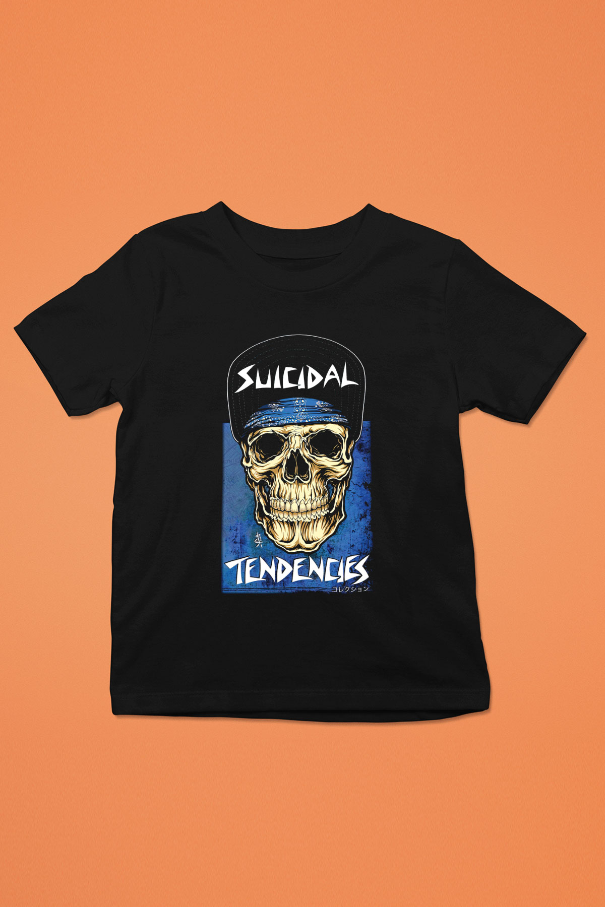 Suicidal Tendencies Baskılı Siyah Unisex Çocuk Tişört