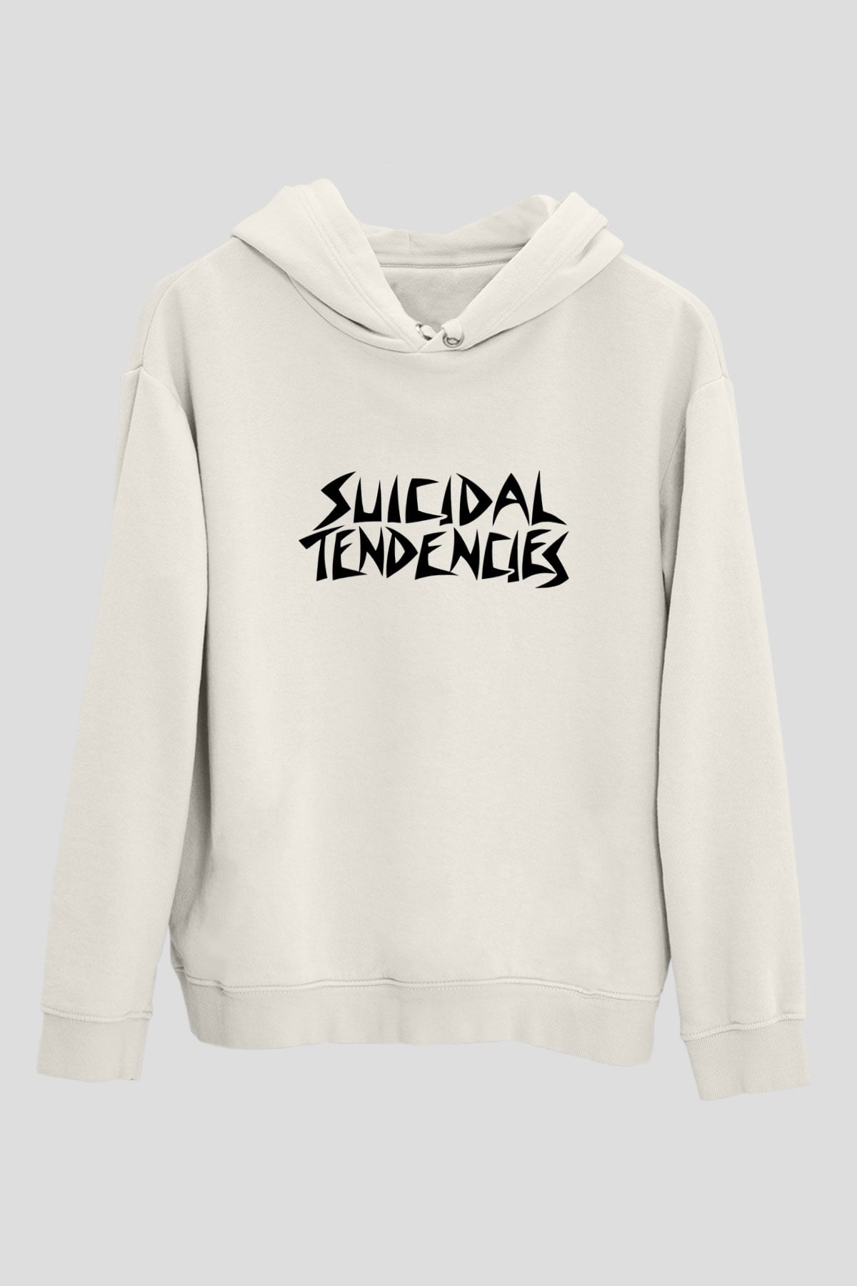 Suicidal Tendencies Beyaz Unisex Kapşonlu Sweatshirt