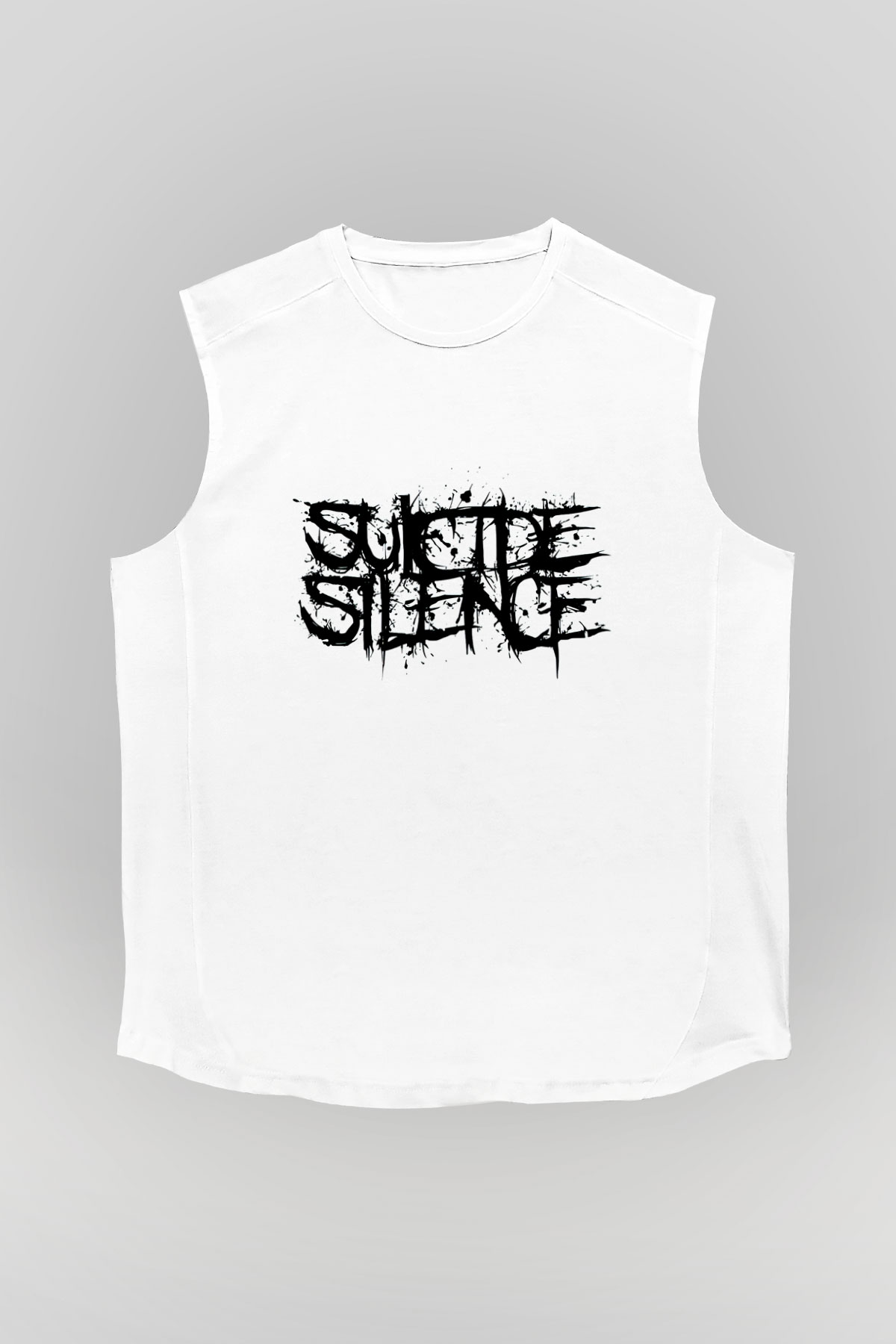 Suicide Silence Beyaz Unisex Kolsuz Tişört