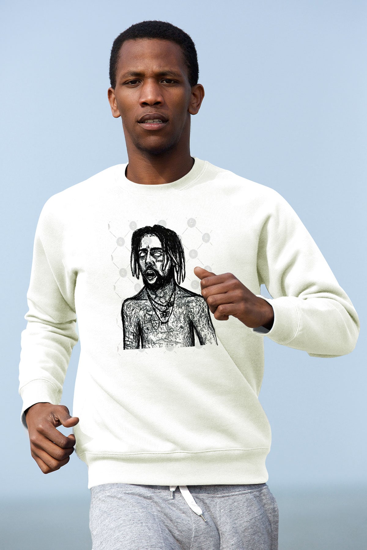 Suicideboys - $uicideboy$ Baskılı Beyaz Unisex Sweatshirt