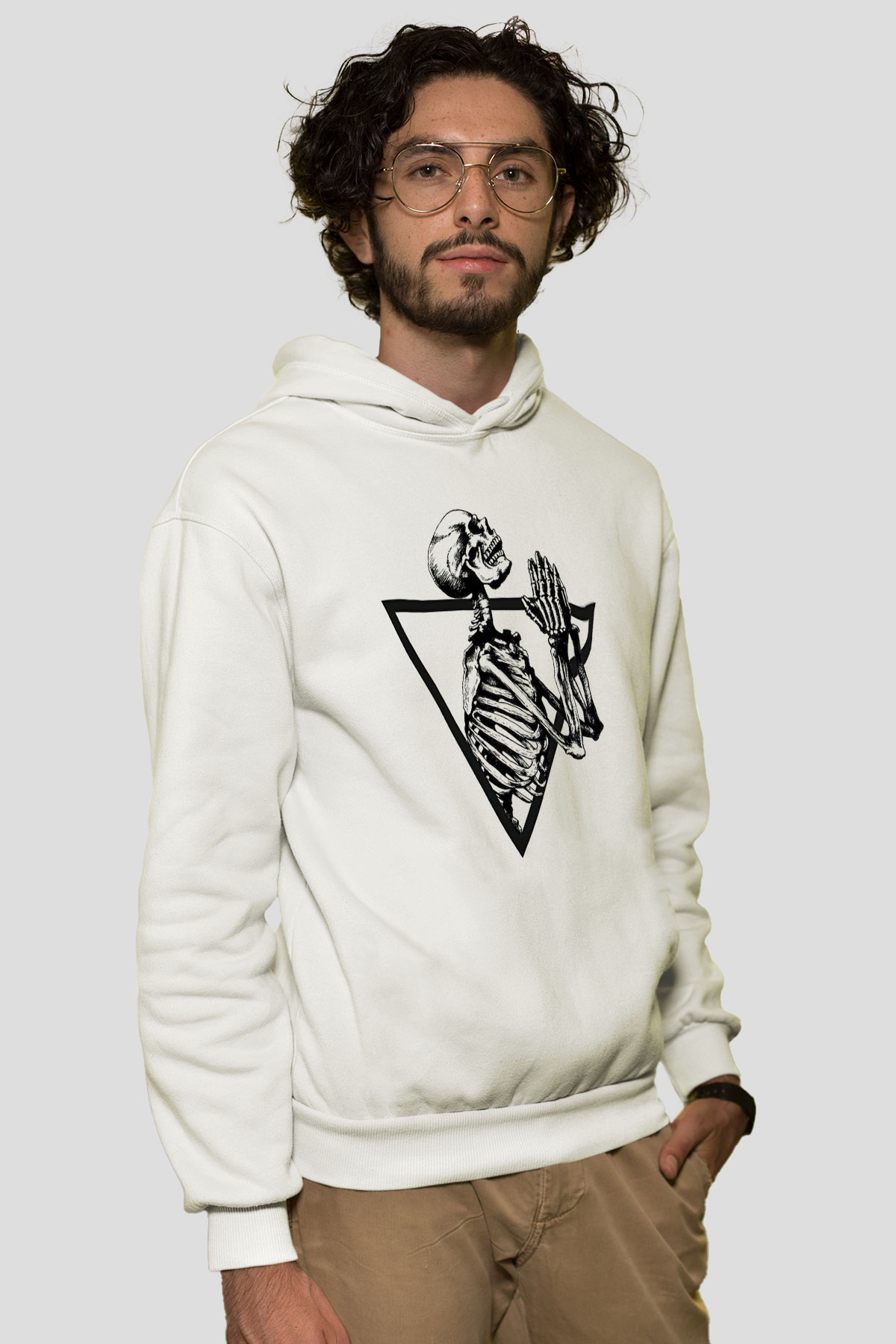 Suicideboys - $uicideboy$ Baskılı Beyaz Unisex Kapüşonlu Sweatshirt