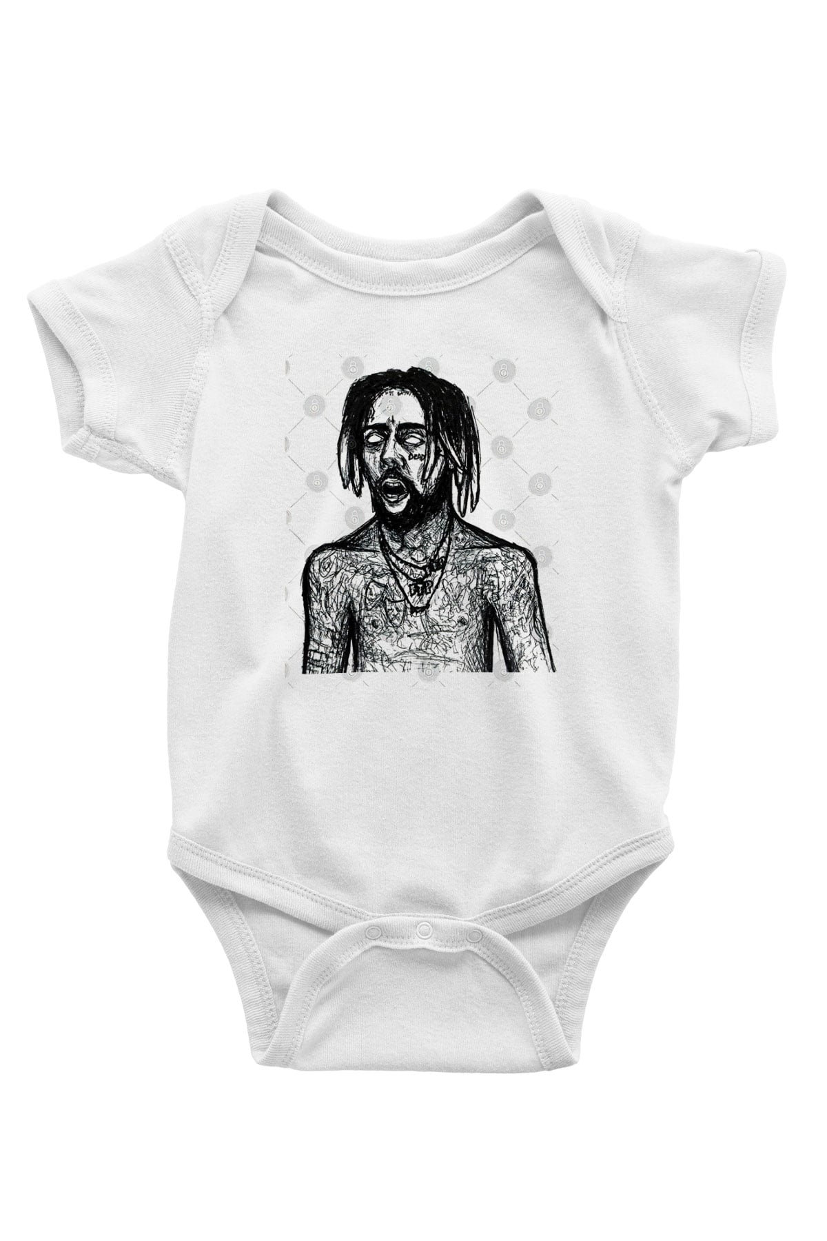 Suicideboys - $uicideboy$ Baskılı Beyaz Unisex Bebek Body - Zıbın