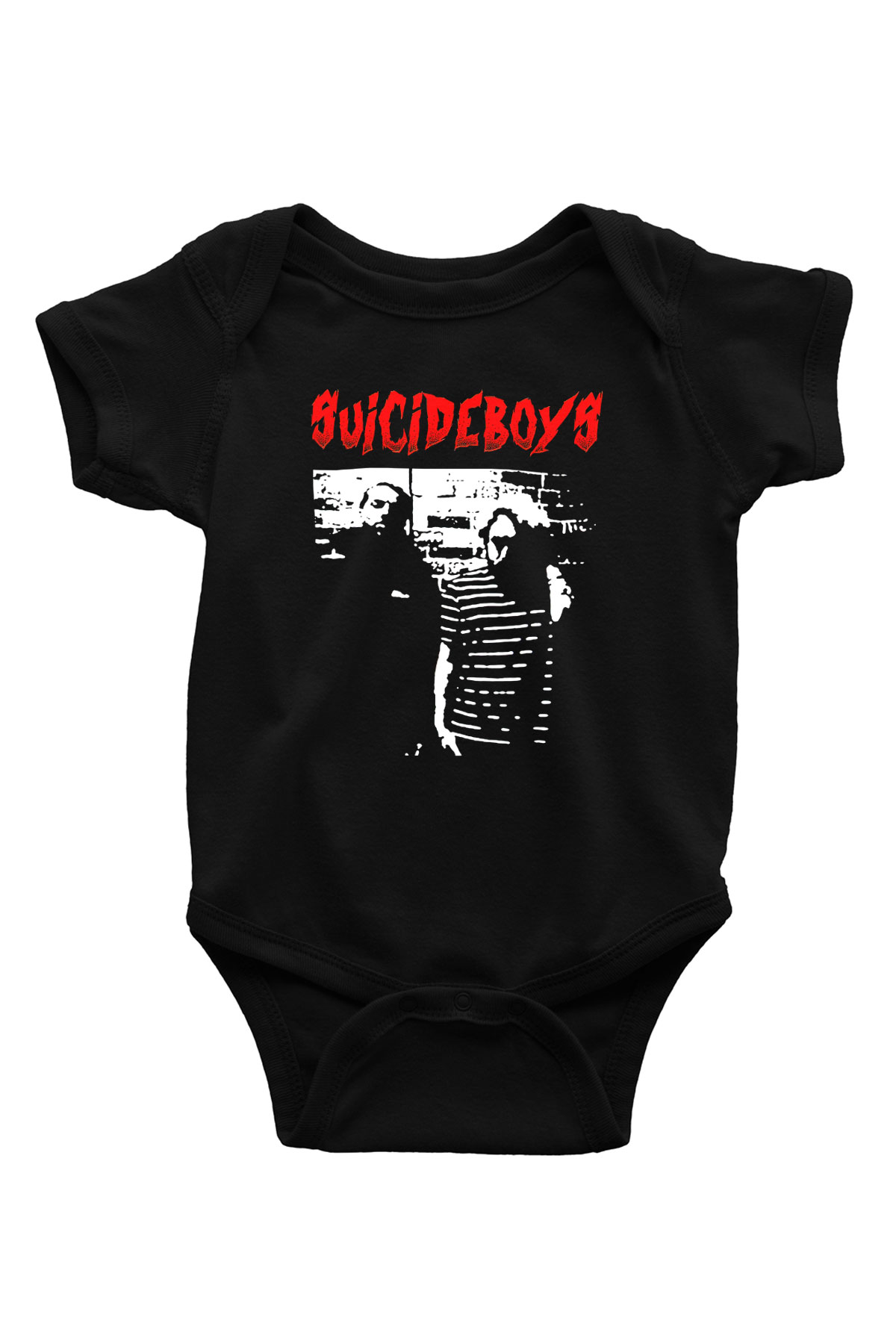 Suicideboys - $uicideboy$ Baskılı Unisex Siyah Bebek Body - Zıbın