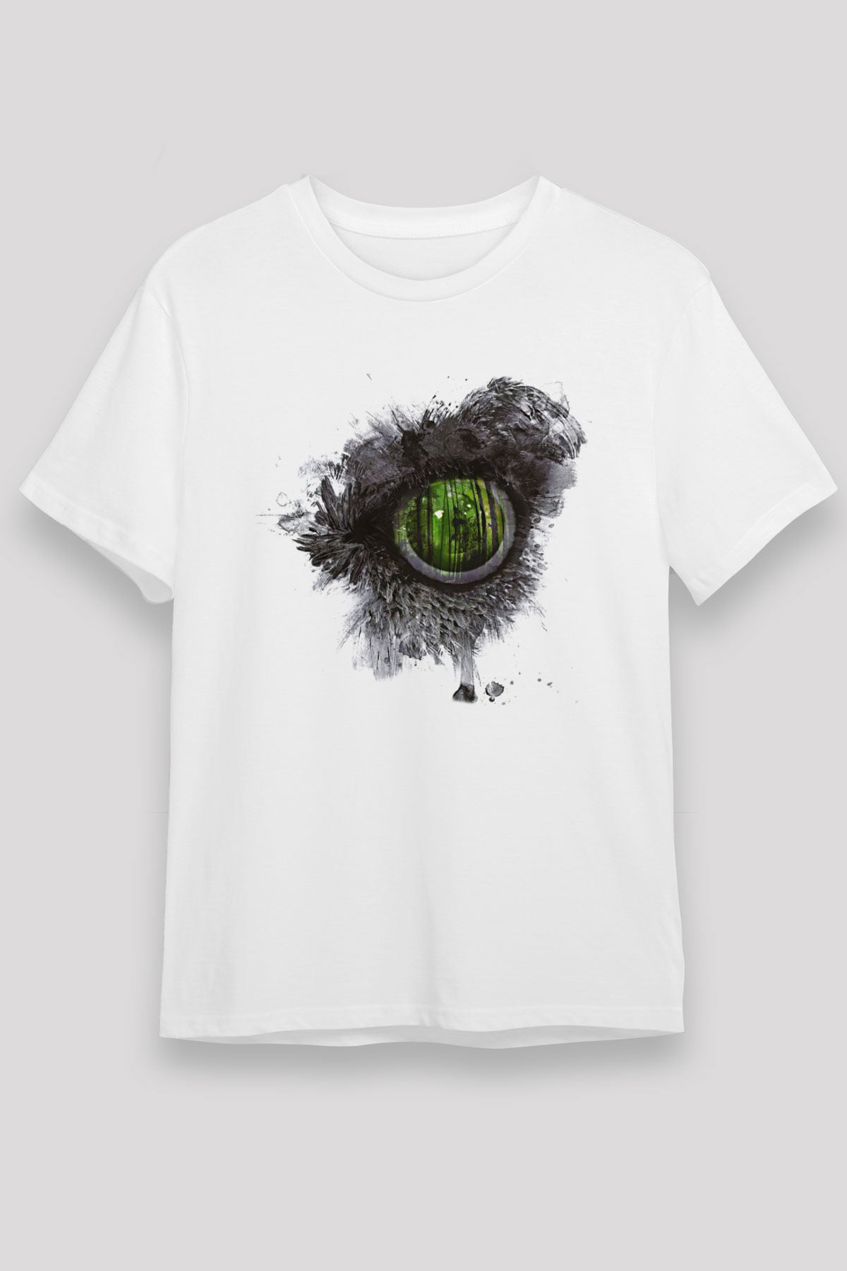 Summoning Baskılı Unisex Siyah Tişört - Tshirt