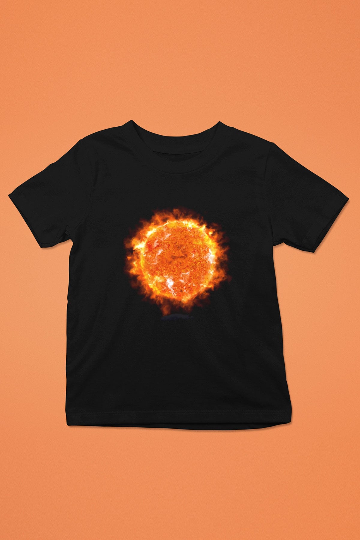 Süpernova Siyah Unisex Çocuk Tişört