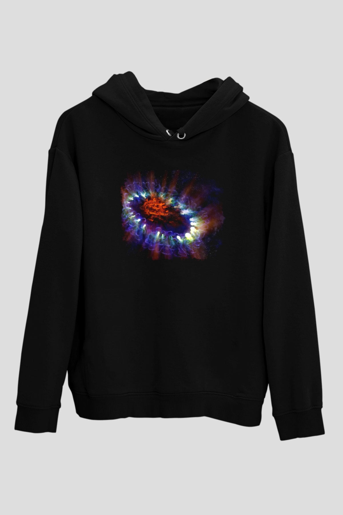 Süpernova Siyah Unisex Hoodie