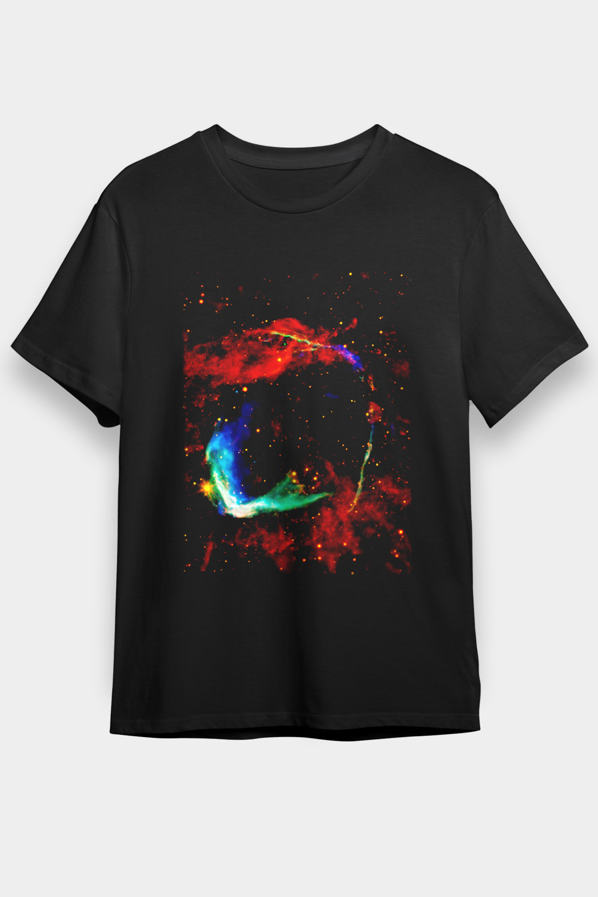 Süpernova Siyah Unisex Tişört T-Shirt - TişörtFabrikası