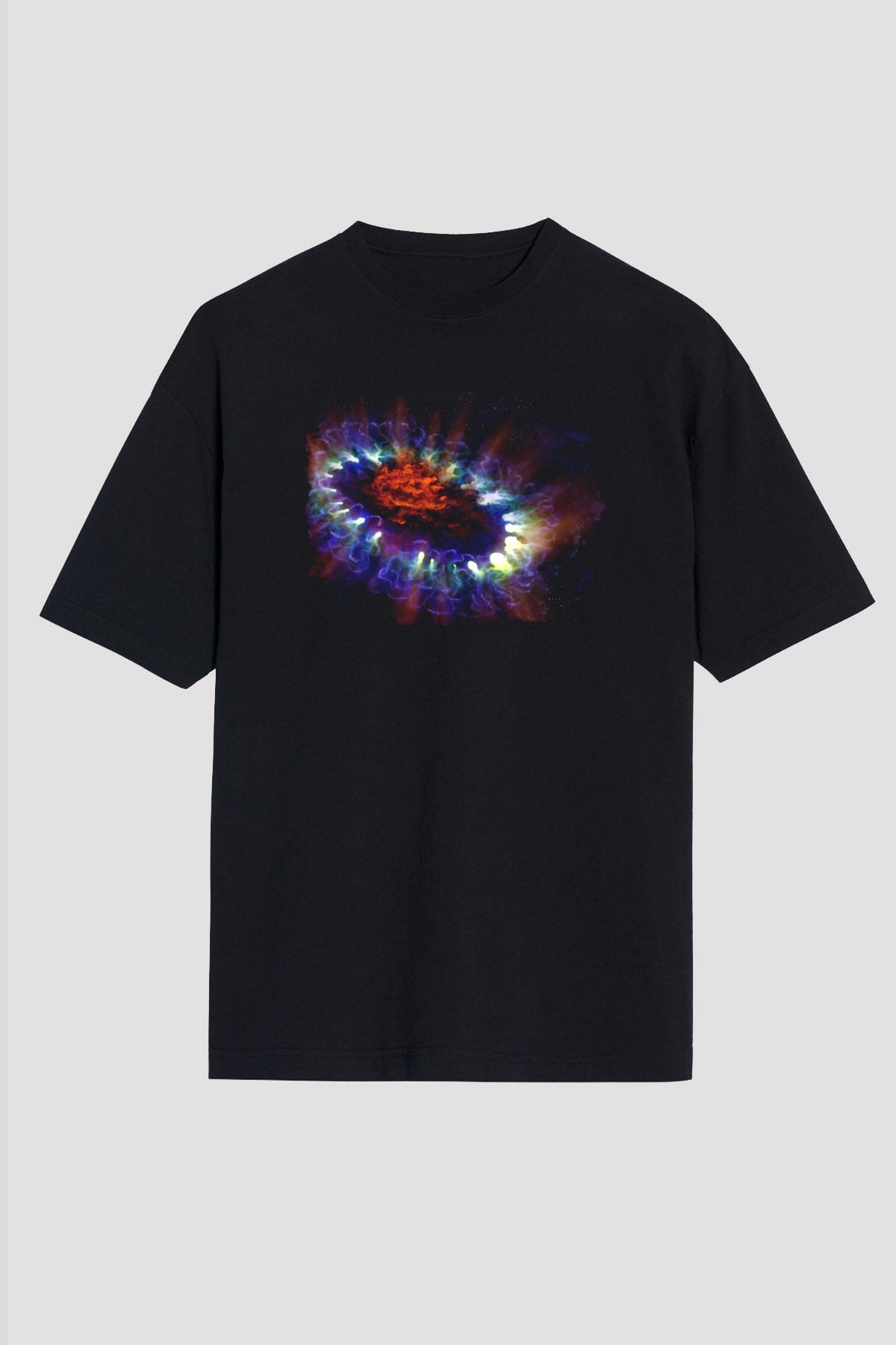 Süpernova Siyah Unisex Tişört T-Shirt - TişörtFabrikası