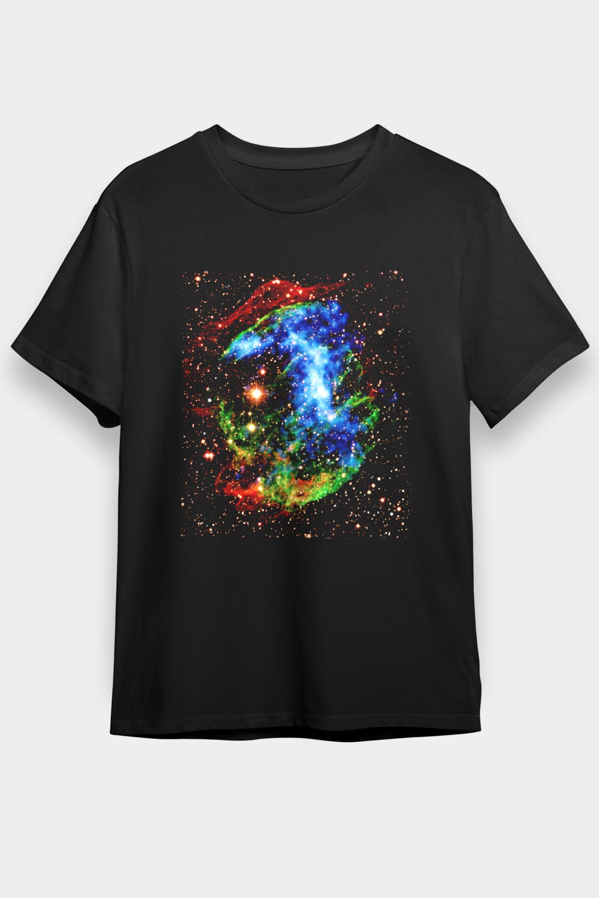 Süpernova Siyah Unisex Tişört T-Shirt - TişörtFabrikası