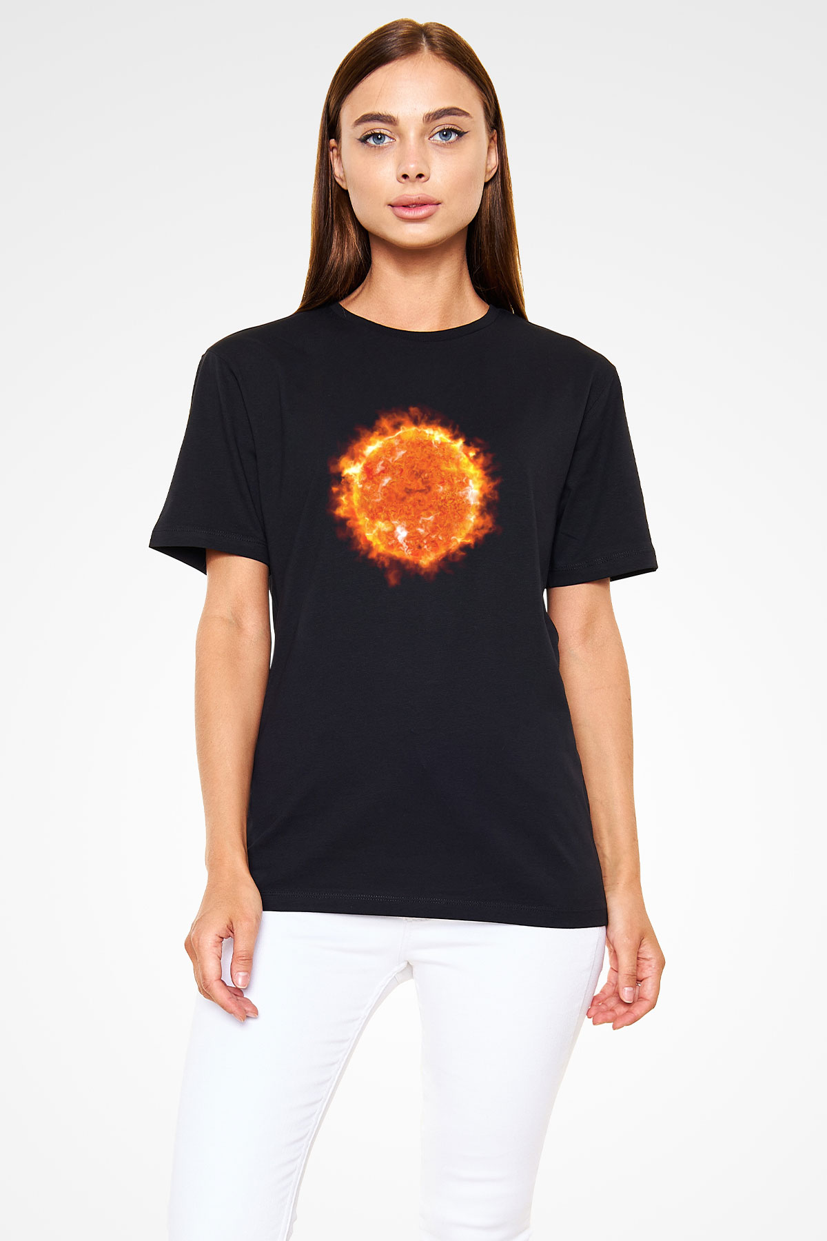 Süpernova Siyah Unisex Tişört T-Shirt - TişörtFabrikası