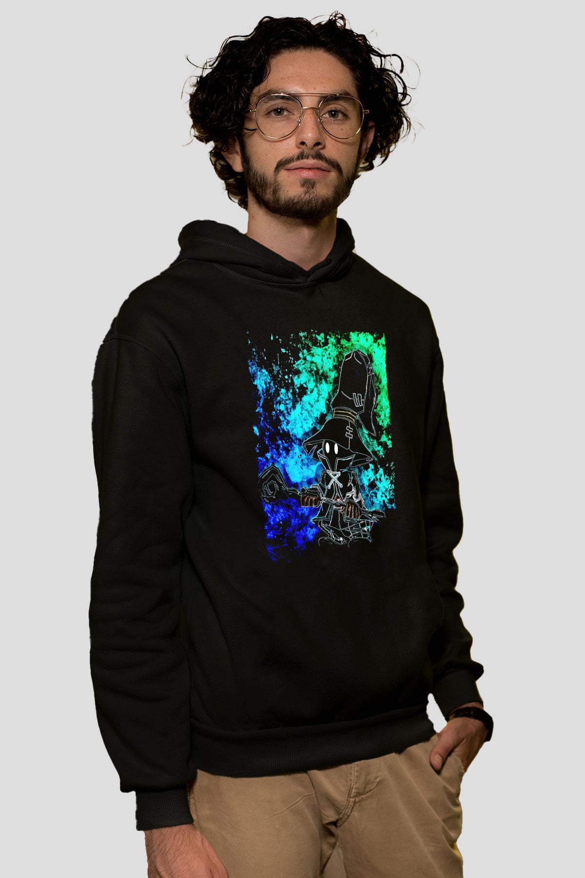 Süpürgeli CadıSiyah  Unisex Hoodie