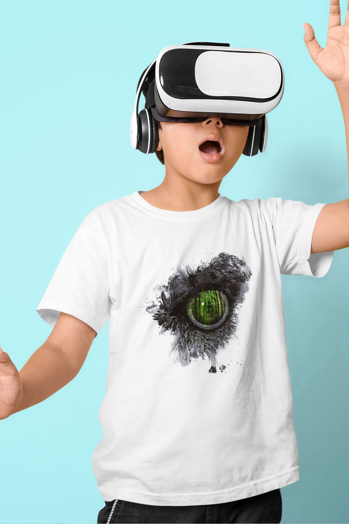 Swallow The Sun Baskılı Beyaz Unisex Beyaz Çocuk Tişört - Tshirt
