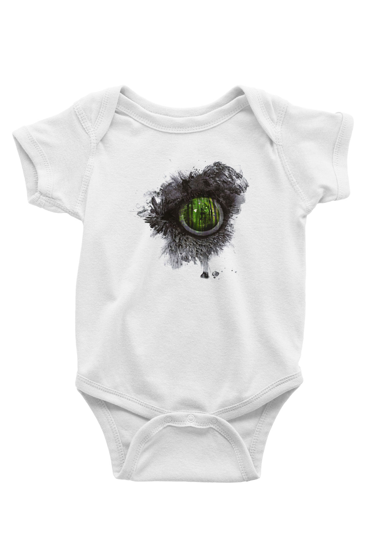 Swallow The Sun Baskılı Beyaz Unisex Bebek Body - Zıbın