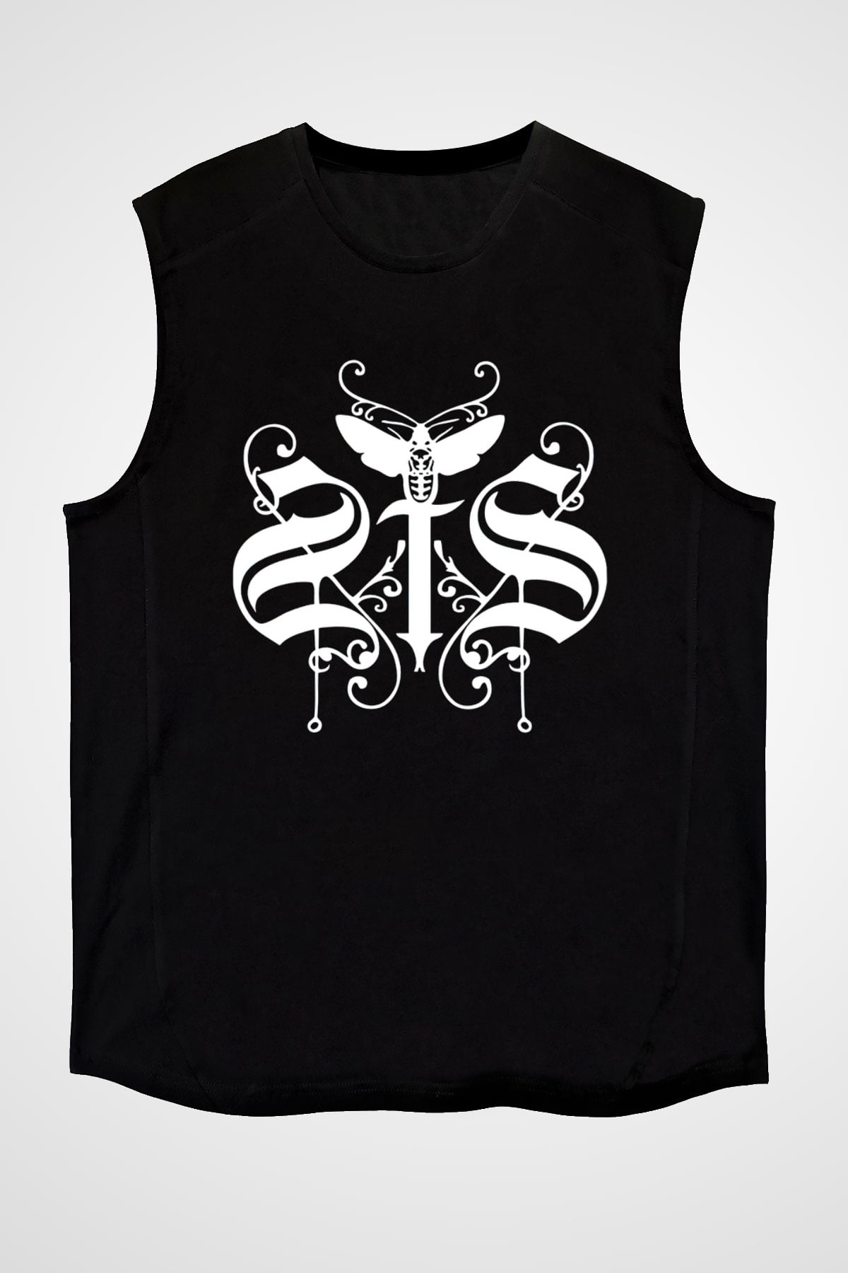 Swallow The Sun Baskılı Unisex Siyah Kolsuz Tişört - Tshirt