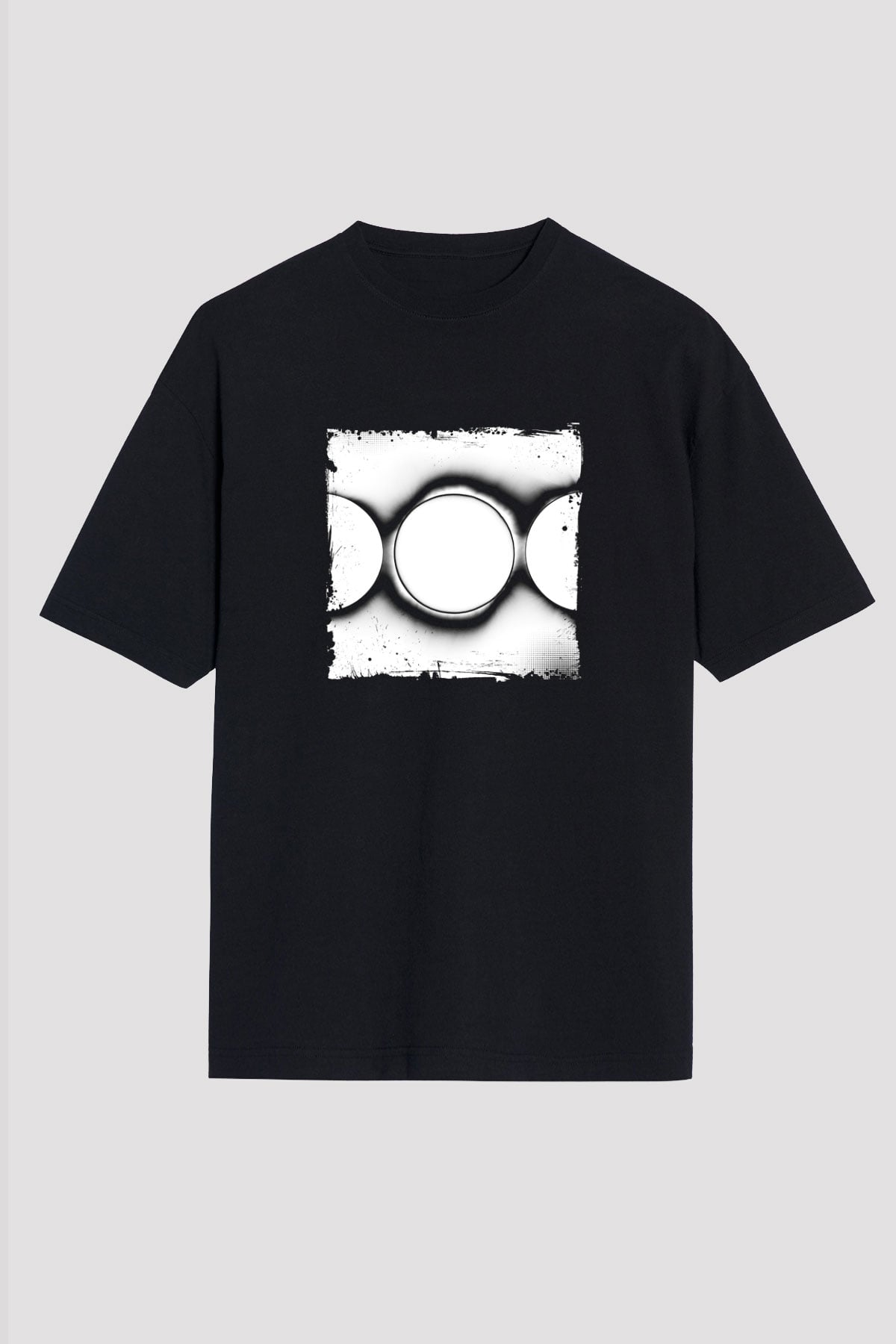 Swedish House Mafia Baskılı Unisex Oversize Siyah Tişört
