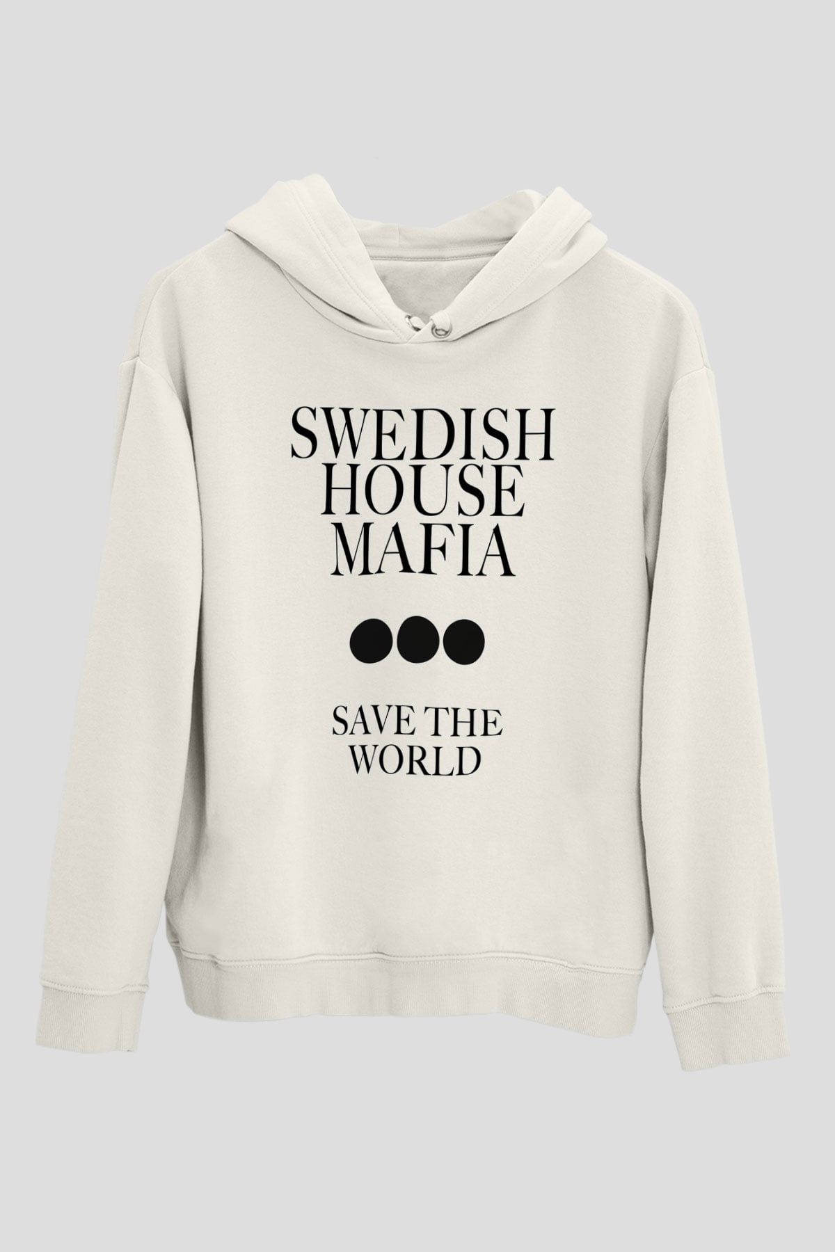 Swedish House Mafia Beyaz Unisex Kapşonlu Sweatshirt