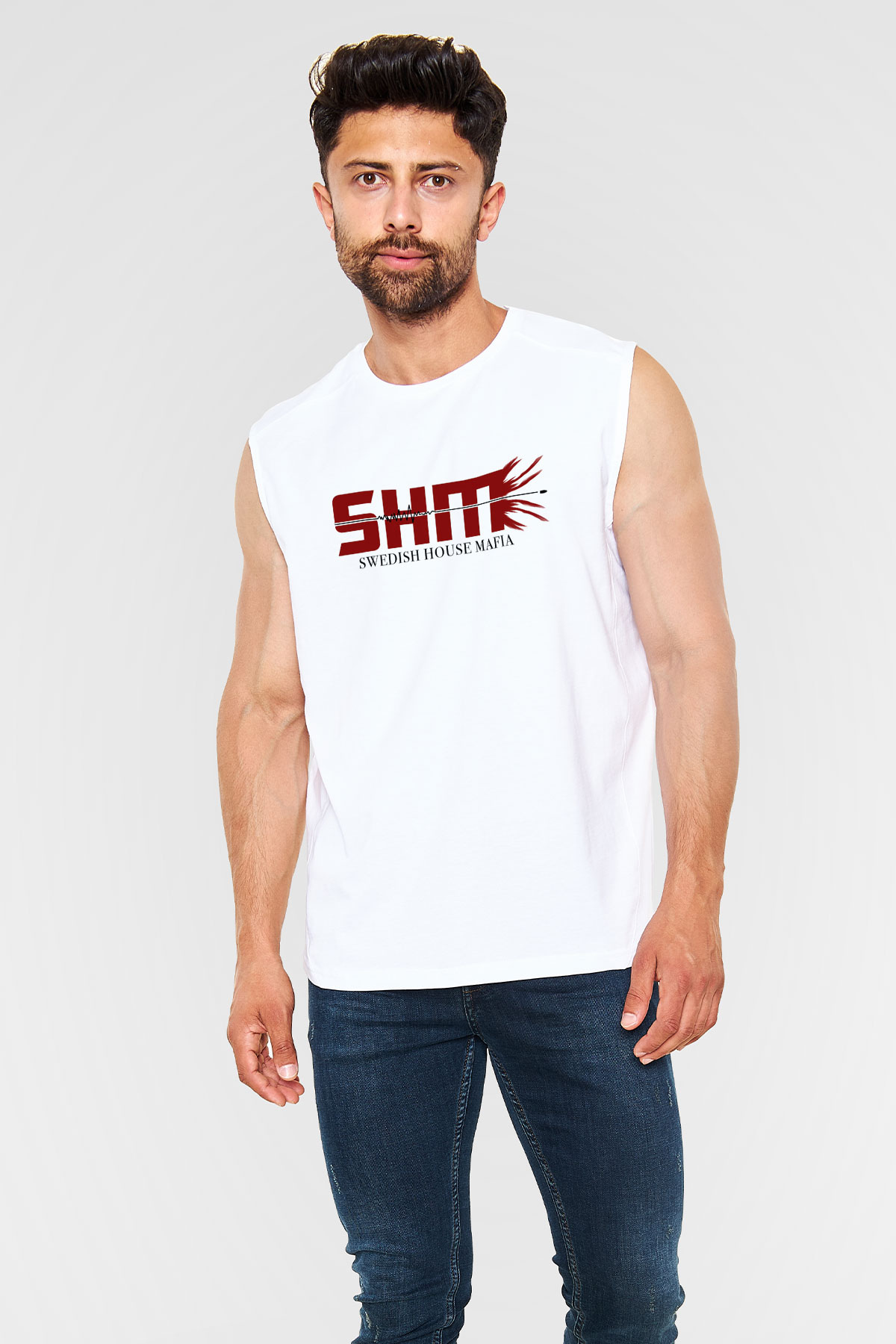 Swedish House Mafia Beyaz Unisex Kolsuz Tişört
