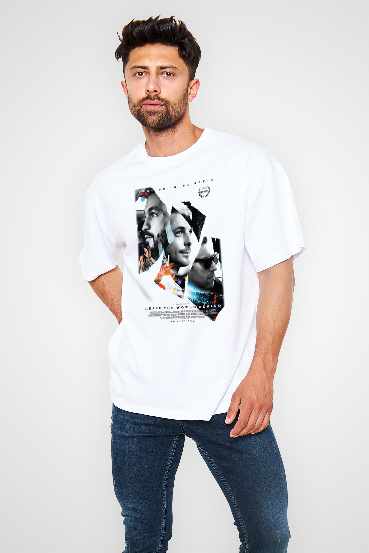 Swedish House Mafia Beyaz Unisex Oversize Tişört T-Shirt