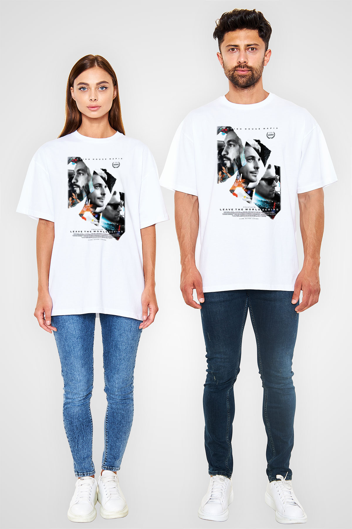Swedish House Mafia Beyaz Unisex Oversize Tişört T-Shirt