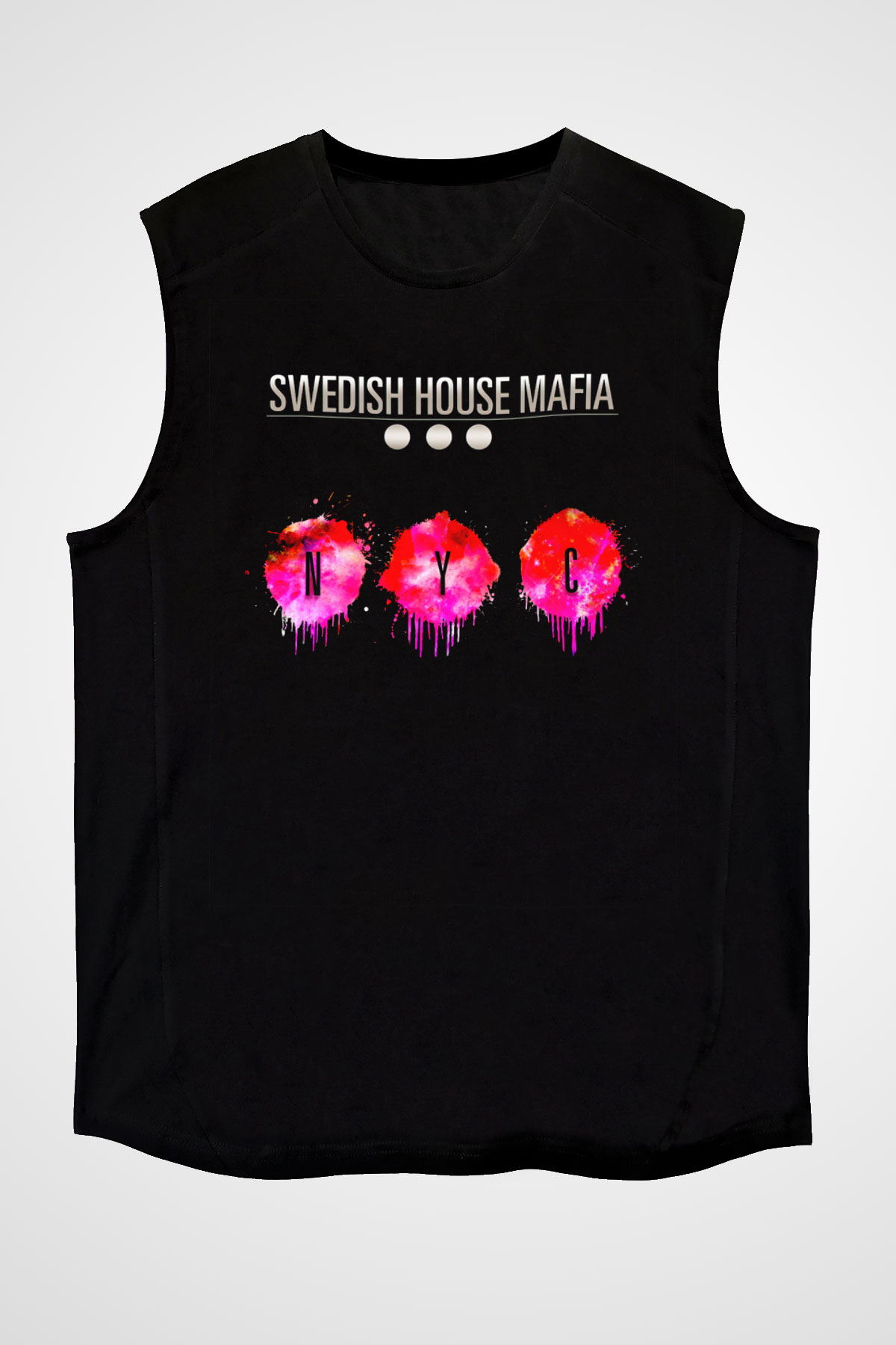 Swedish House Mafia Siyah Unisex Kolsuz Tişört