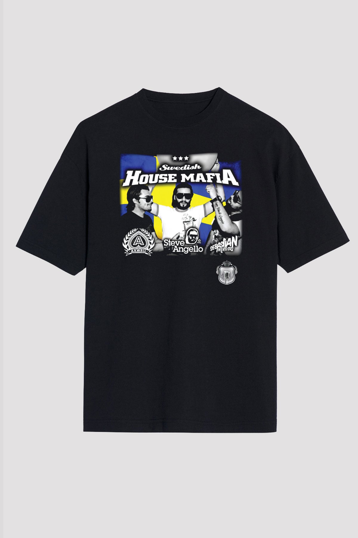 Swedish House Mafia Siyah Unisex Oversize Tişört T-Shirt