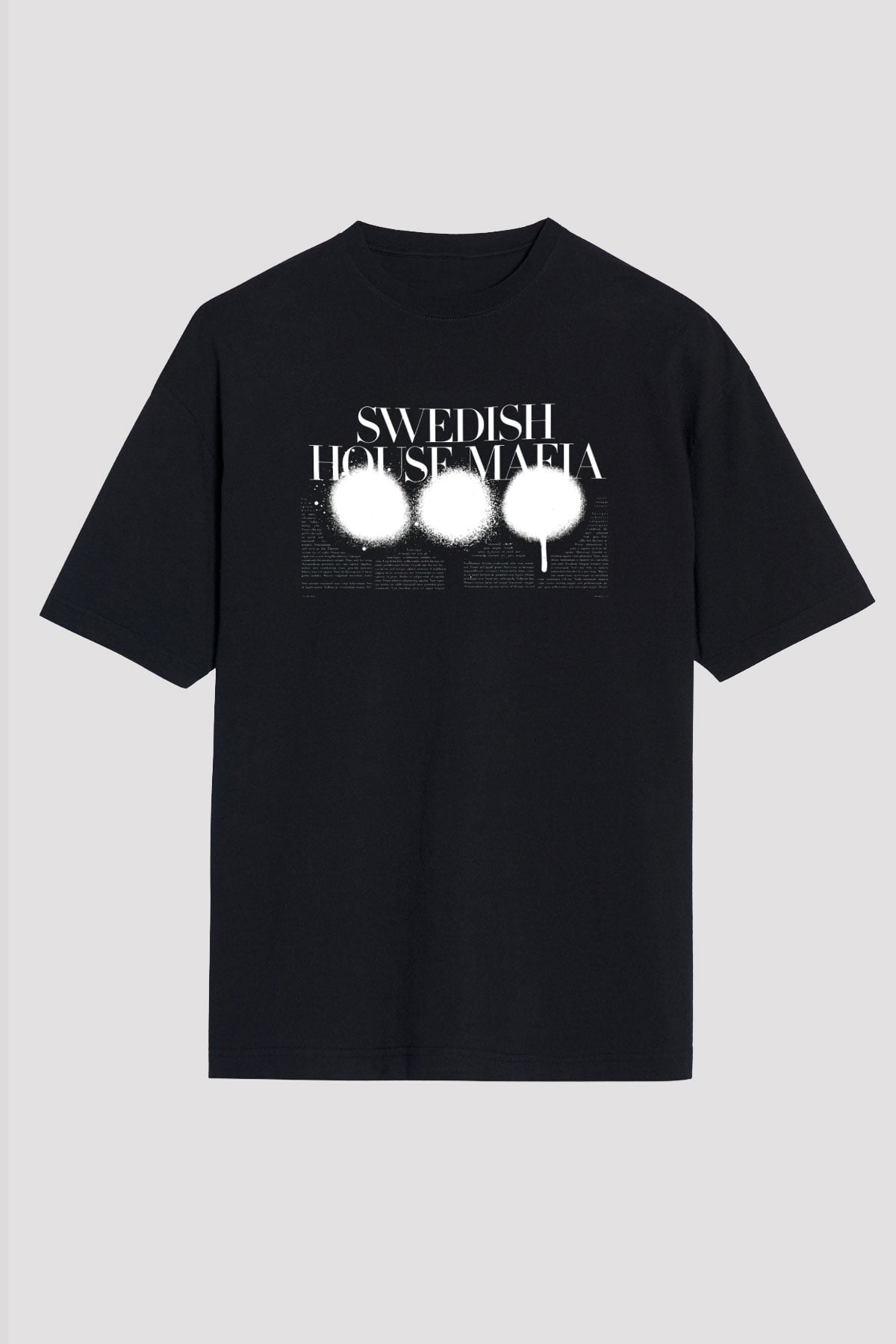 Swedish House Mafia Siyah Unisex Oversize Tişört T-Shirt