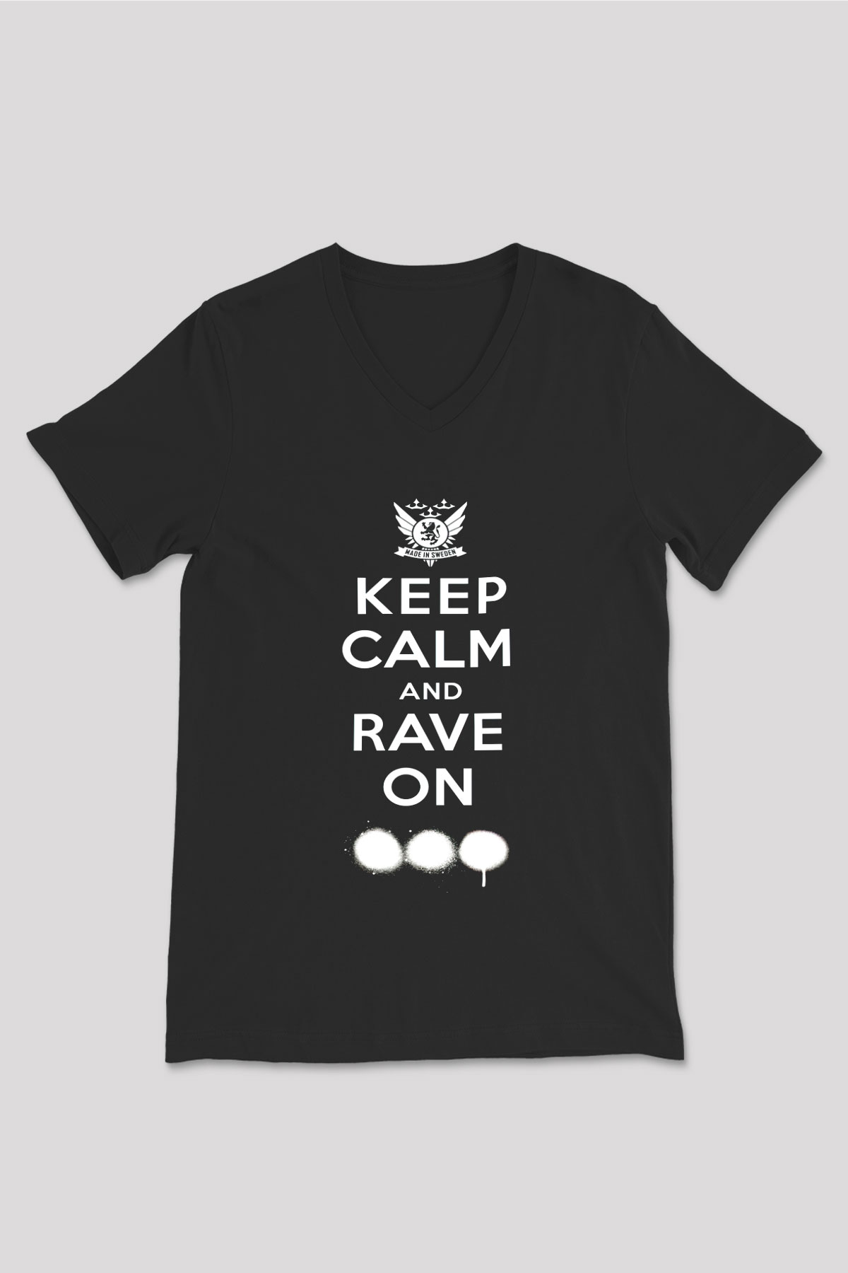 Swedish House Mafia Siyah Unisex V Yaka Tişört T-Shirt