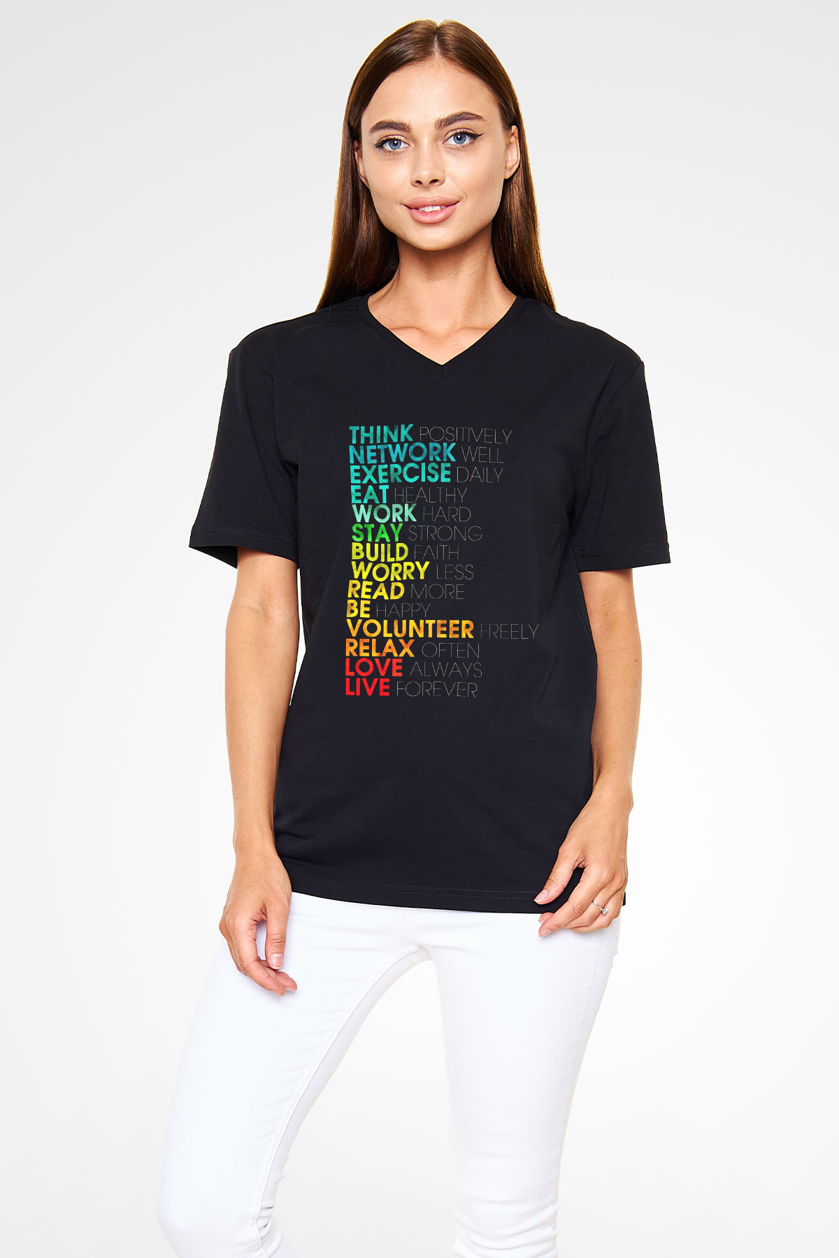 Swedish House Mafia Siyah Unisex V Yaka Tişört T-Shirt