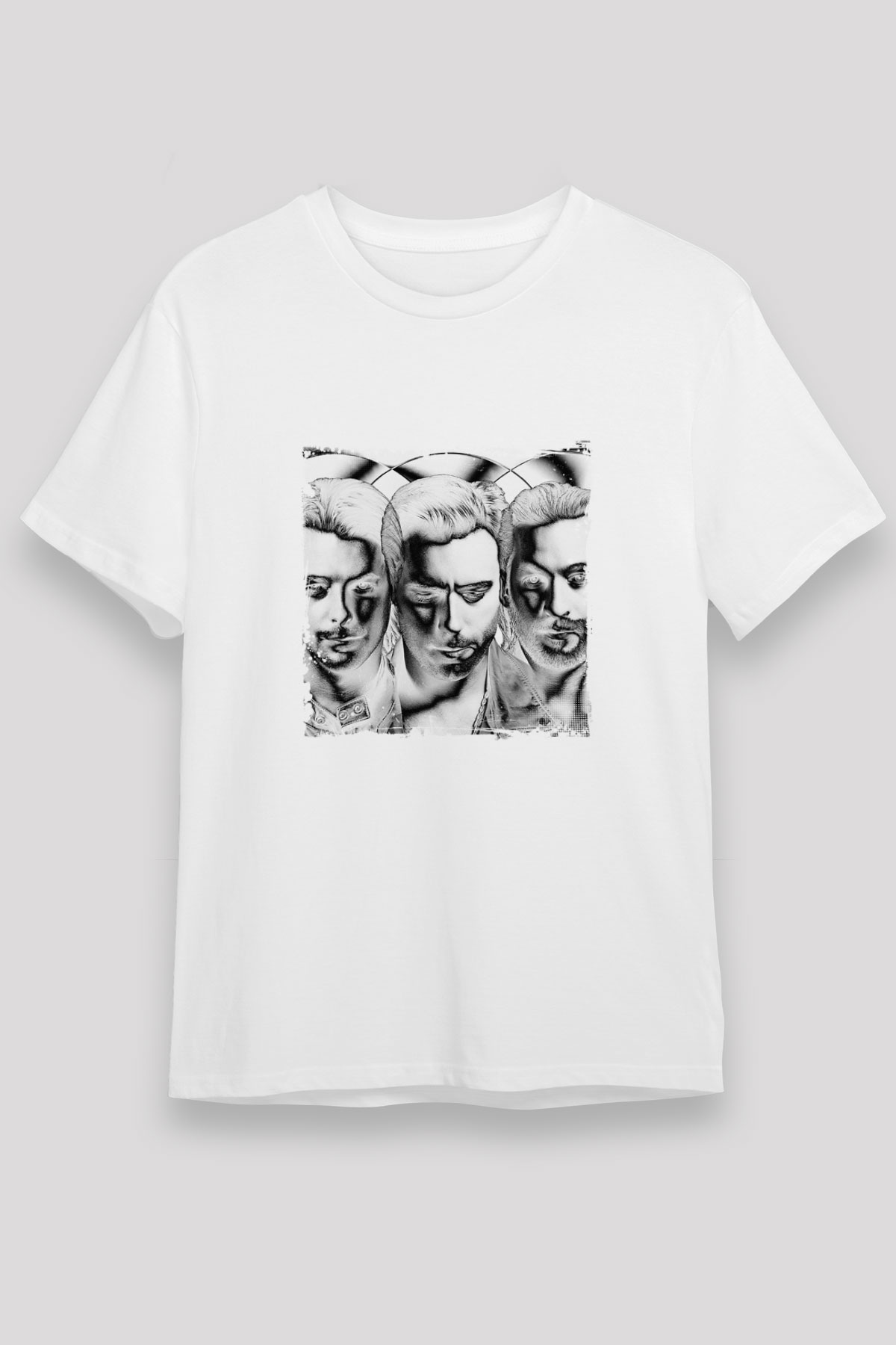 Swedish House MafiaBaskılı Beyaz Tişört