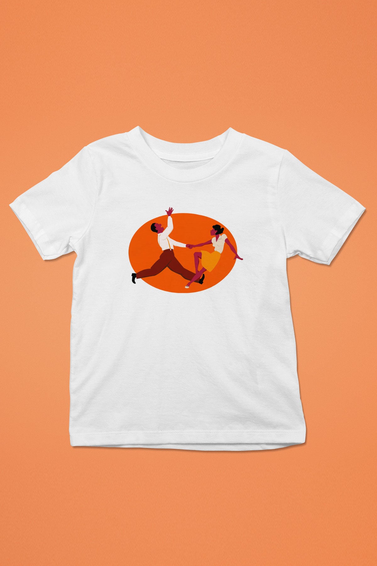 Swing Baskılı Beyaz Unisex Çocuk Tişört