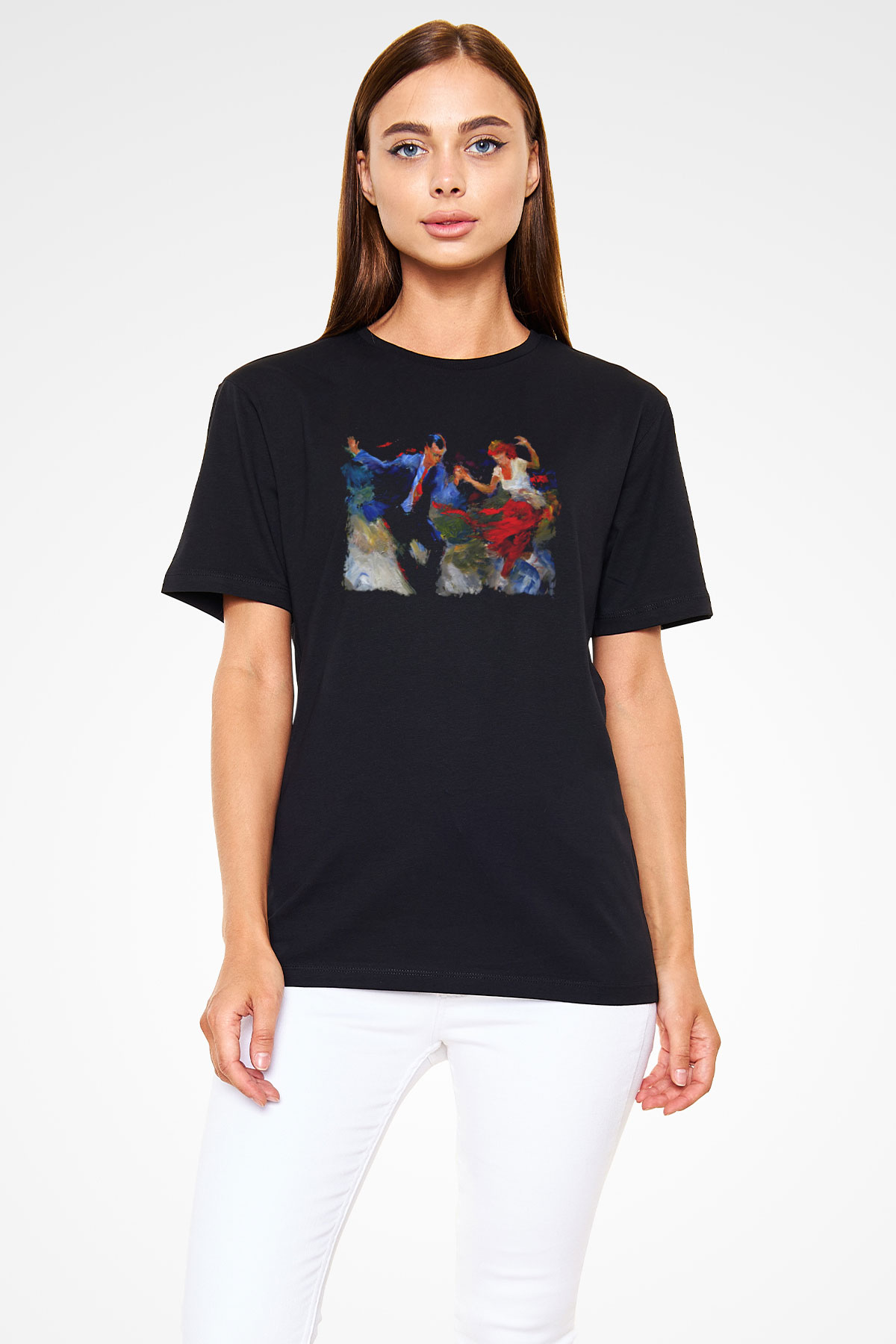 Swing Siyah Unisex Tişört T-Shirt - TişörtFabrikası