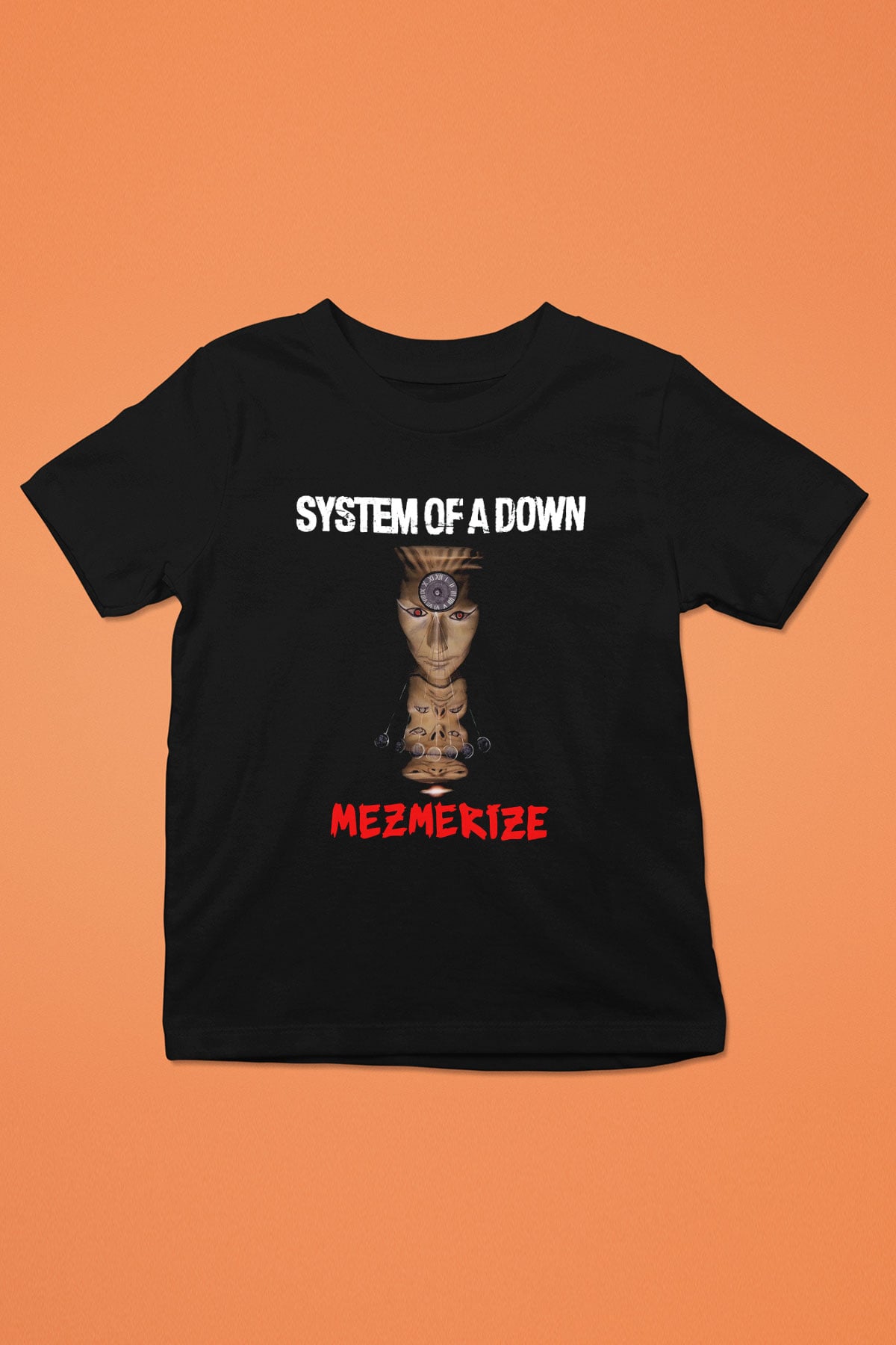 System of a Down Baskılı Siyah Unisex Çocuk Tişört