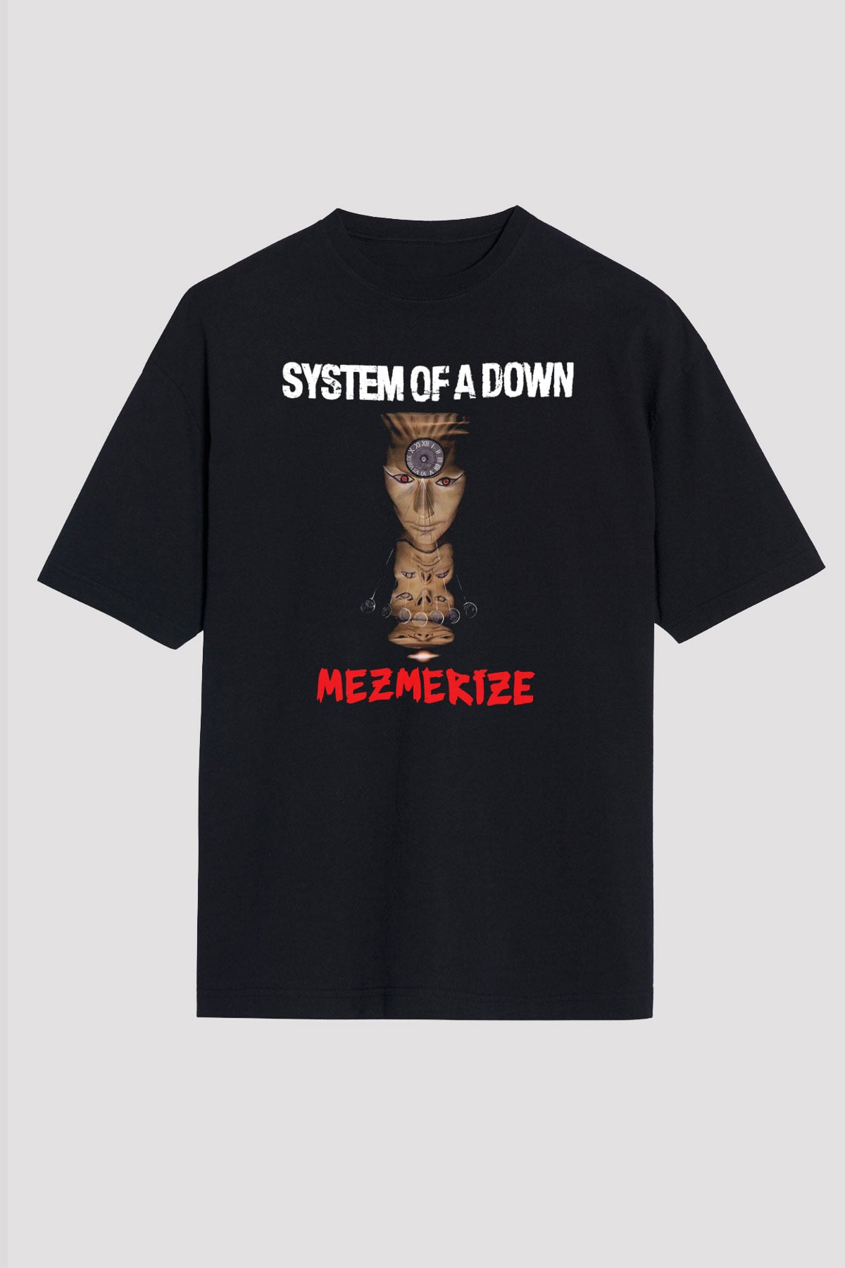 System of a Down Siyah Unisex Oversize Tişört T-Shirt