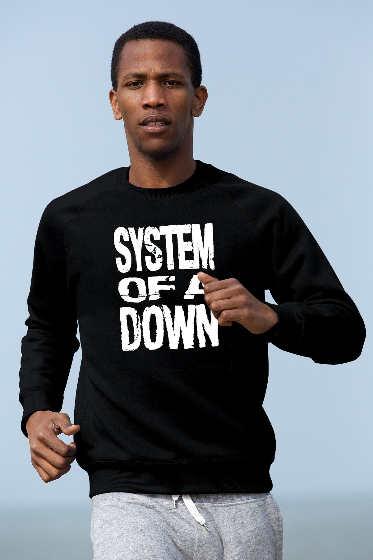 System of a Down Siyah Unisex Sweatshirt