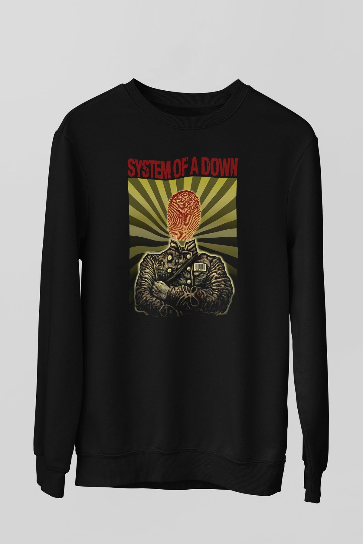System of a Down Siyah Unisex Sweatshirt