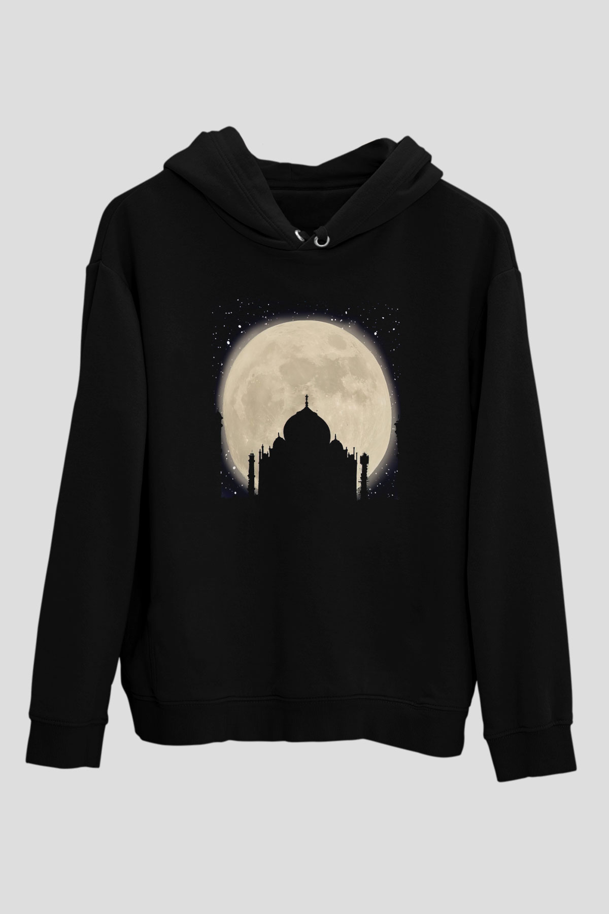Tac Mahal Siyah Unisex Hoodie
