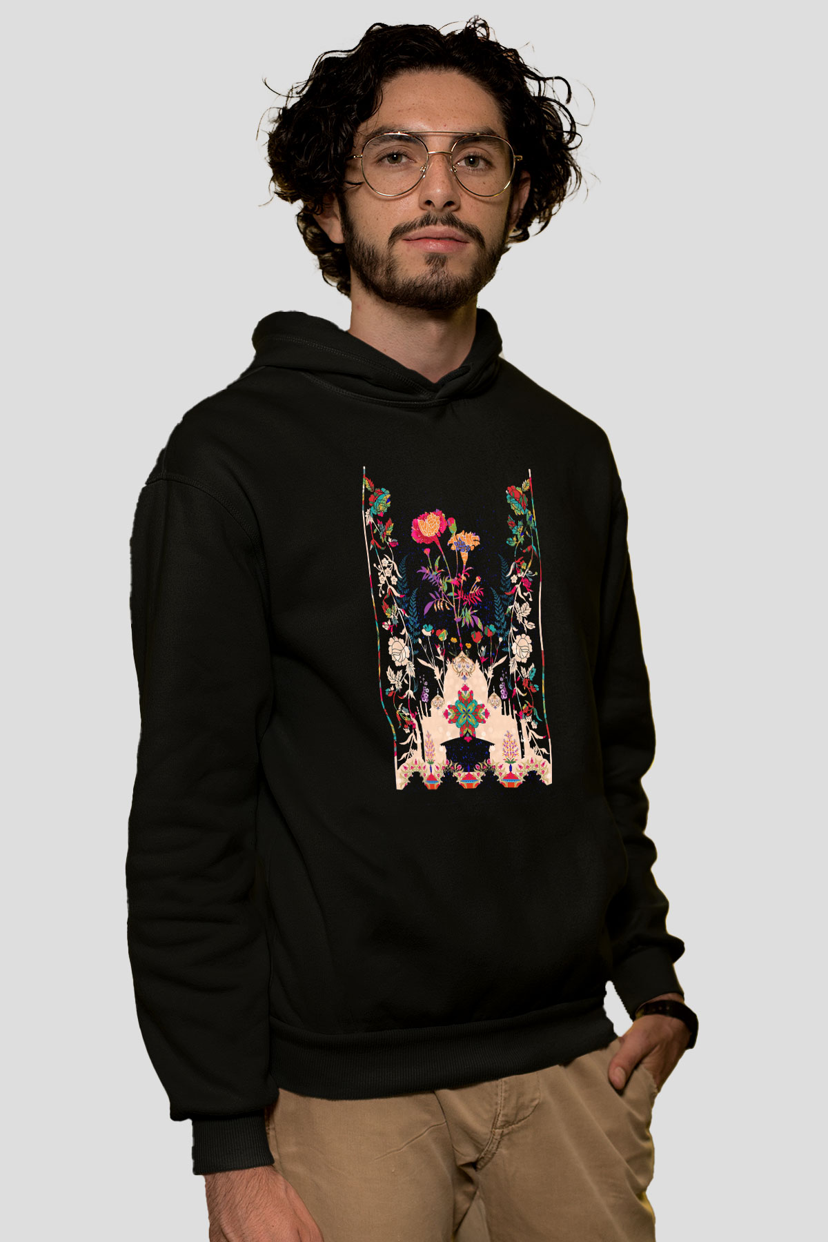 Tac Mahal Siyah Unisex Hoodie