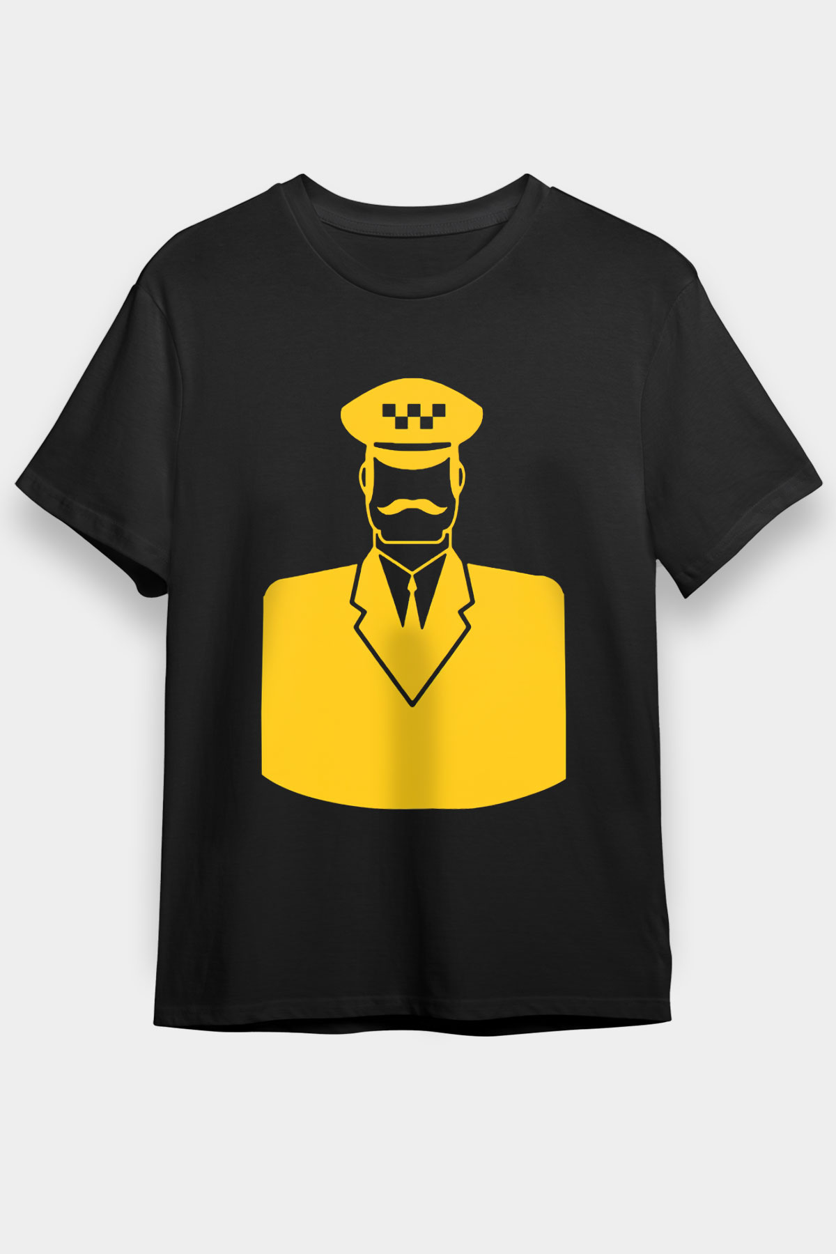 Taksici Siyah Unisex Tişört T-Shirt - TişörtFabrikası