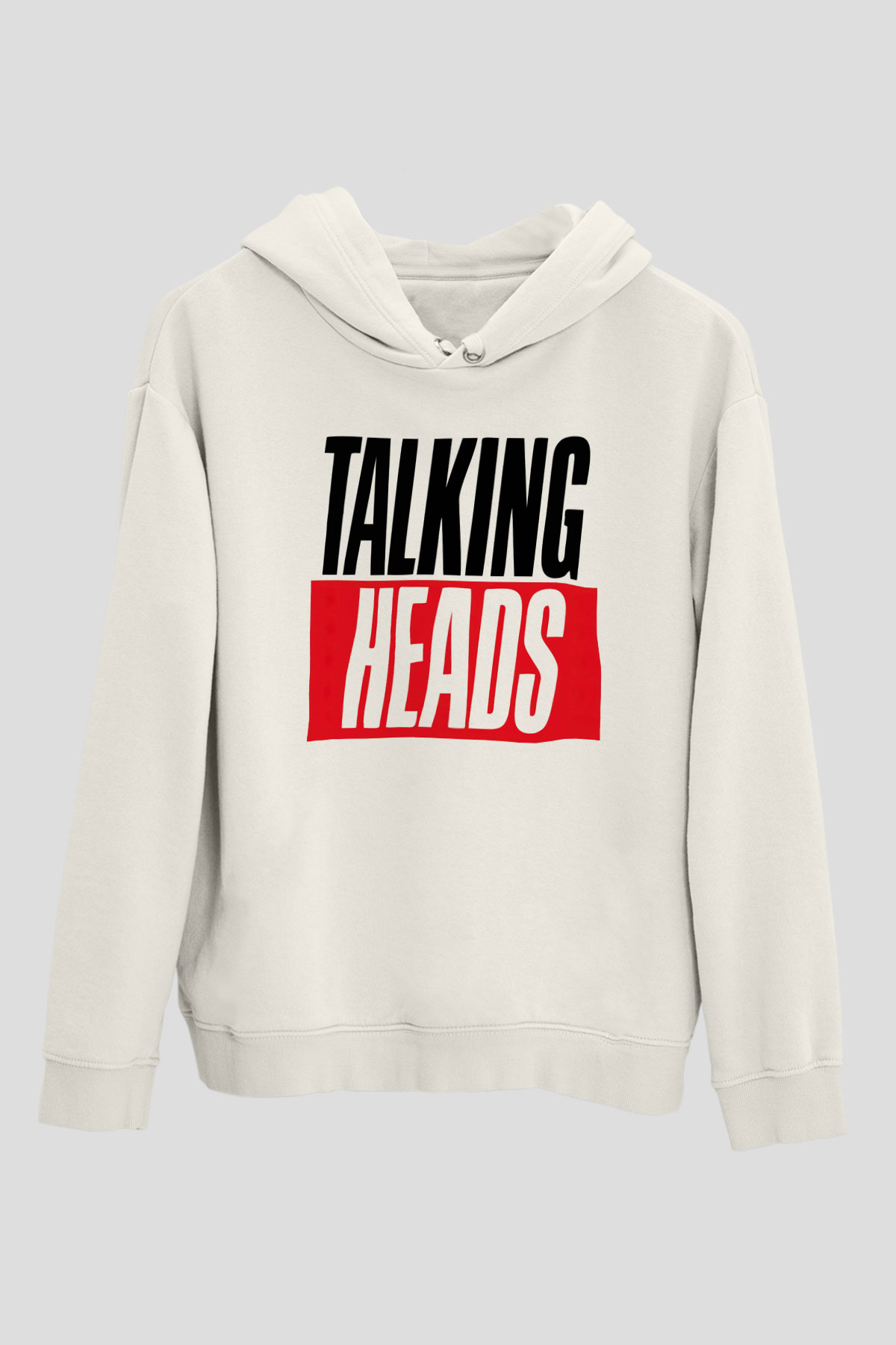 Talking Heads Beyaz Unisex Hoodie