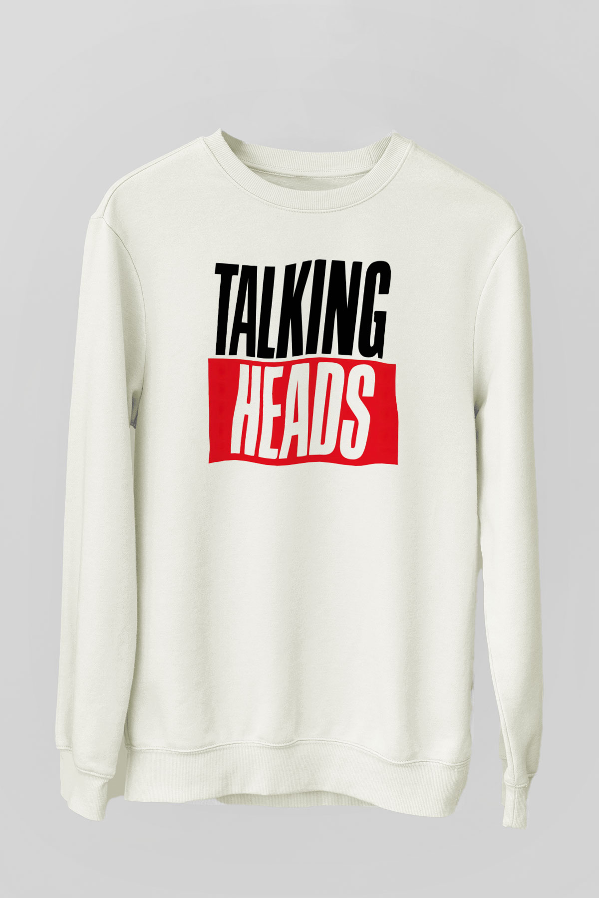 Talking Heads Beyaz Unisex Sweatshirt