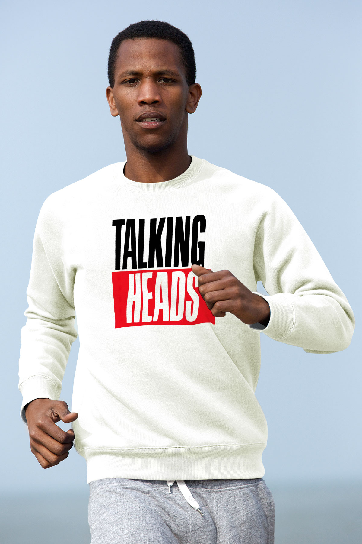 Talking Heads Beyaz Unisex Sweatshirt